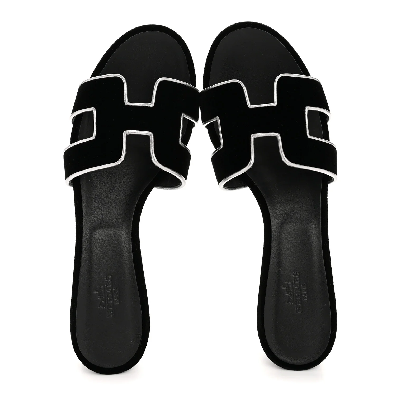 Velvet Nappa Oasis Sandals 39 39 Argent Vieilli - Image 2