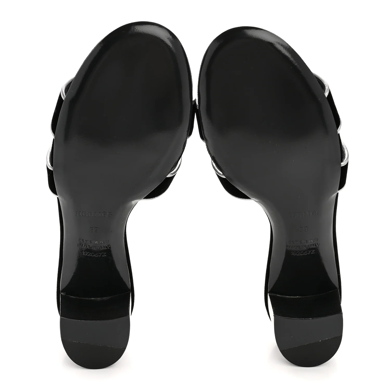 Velvet Nappa Oasis Sandals 39 39 Argent Vieilli - Image 6