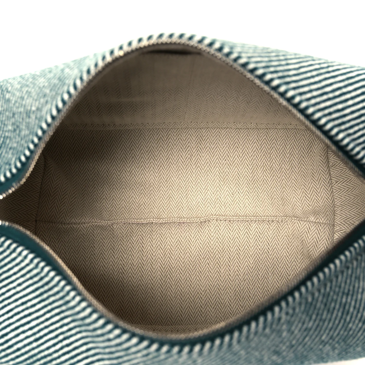 Wool Small Bride-A-Brac H Natte Pouch Bleu - Image 5