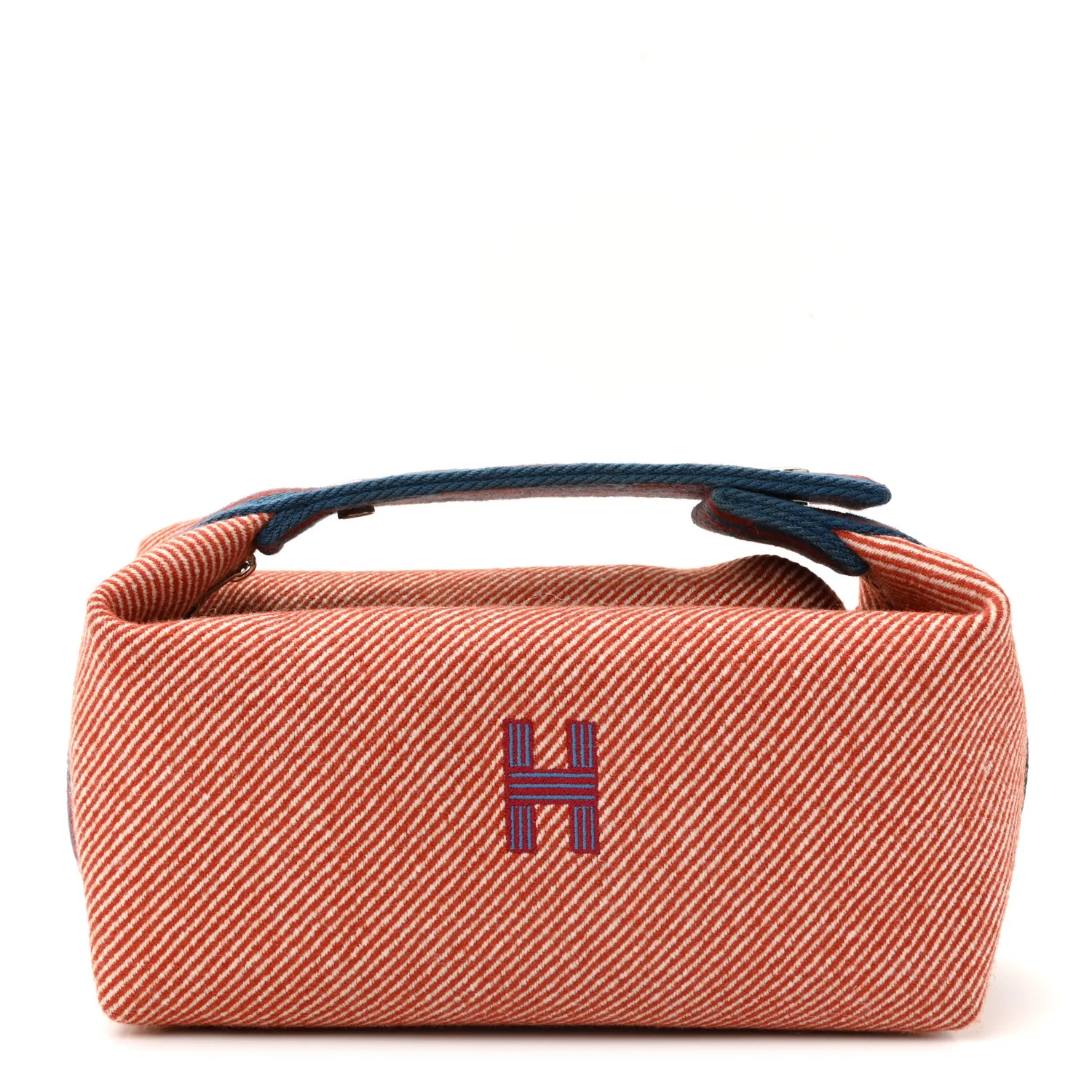 Wool Small Bride-A-Brac H Natte Pouch Tomette