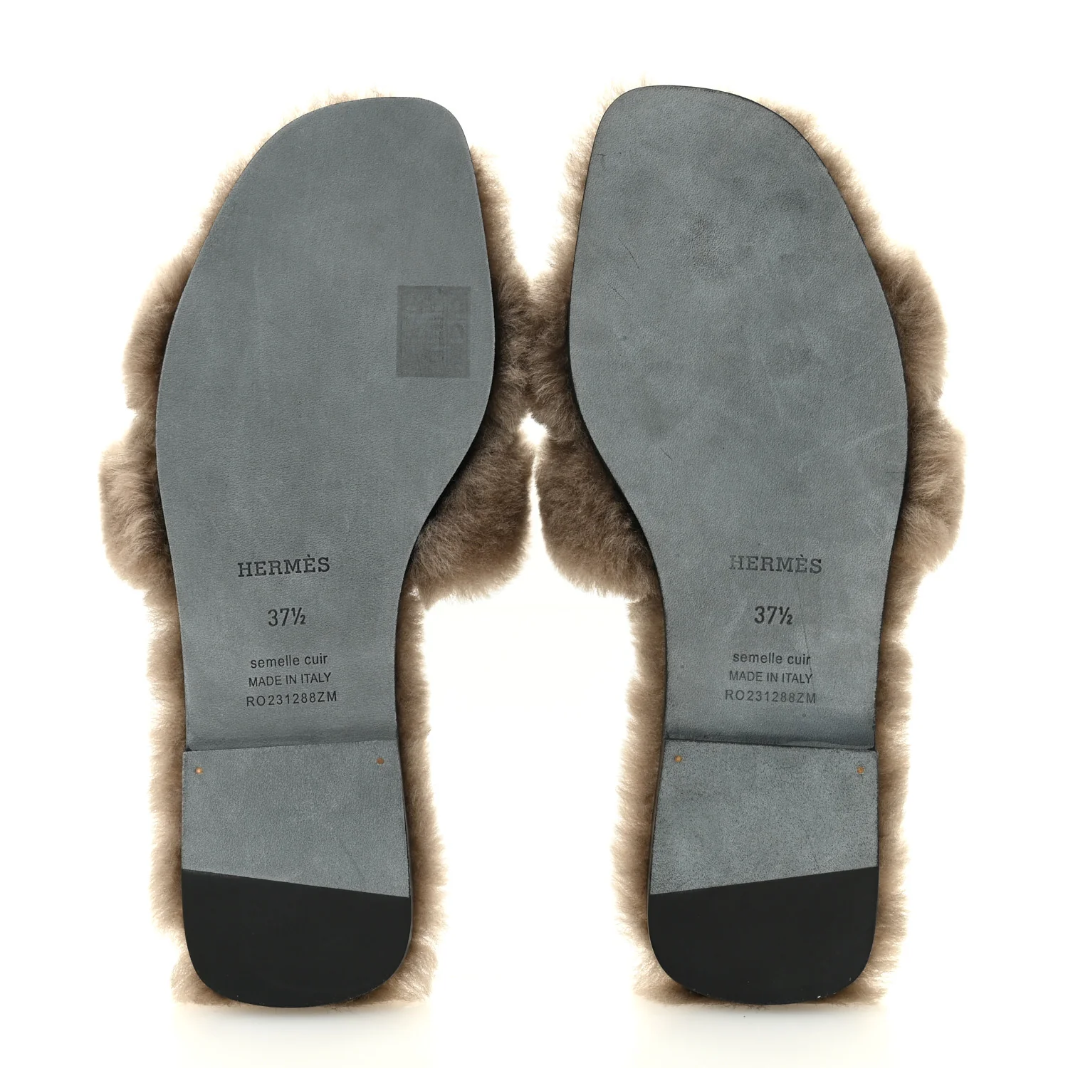 Woolskin Oran Sandals 37.5 Etoupe - Image 6
