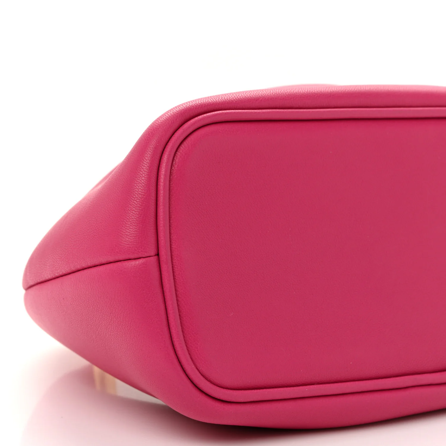 Calfskin Le Petit Calino Ring Top Handle Bag Dark Pink - Image 9