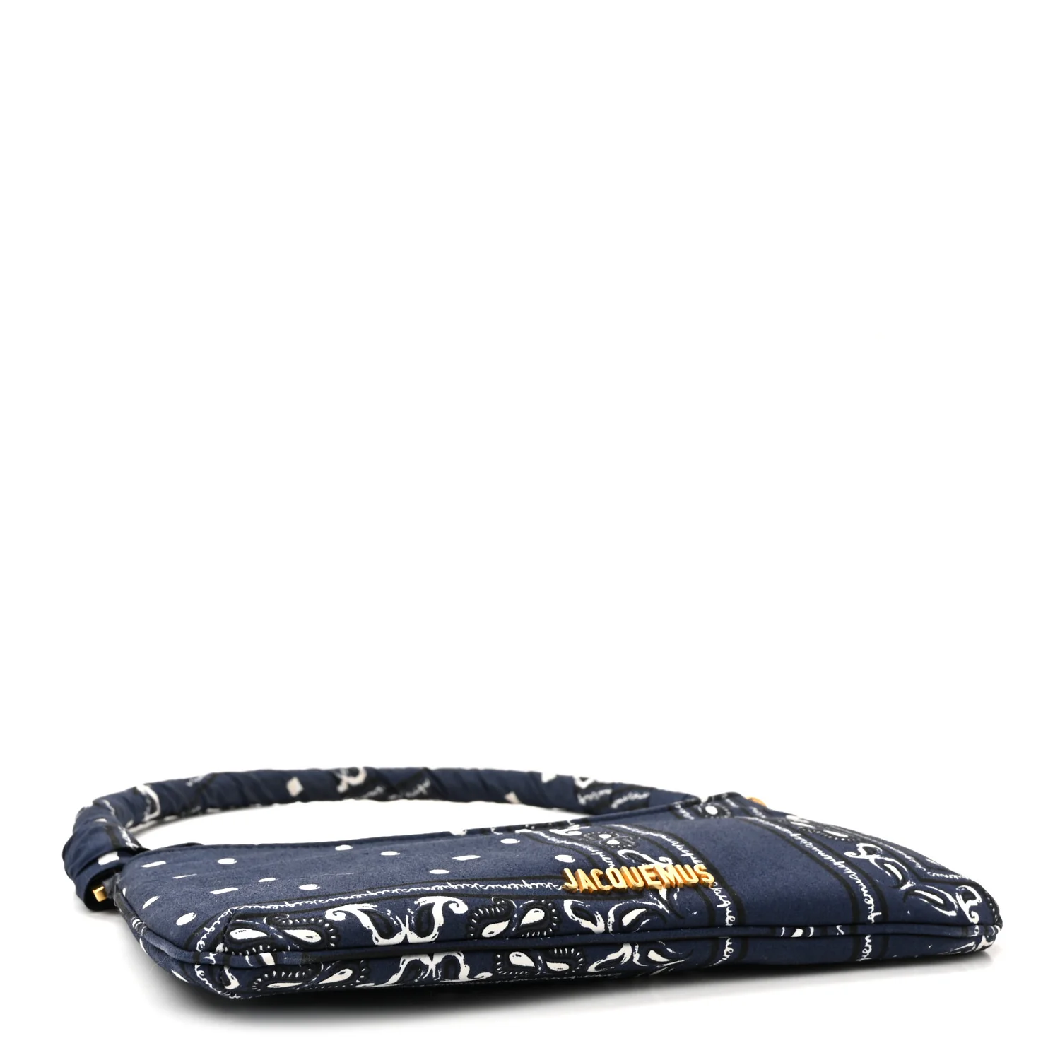 Cotton Canvas Paisley Print Le Bisou Navy - Image 4