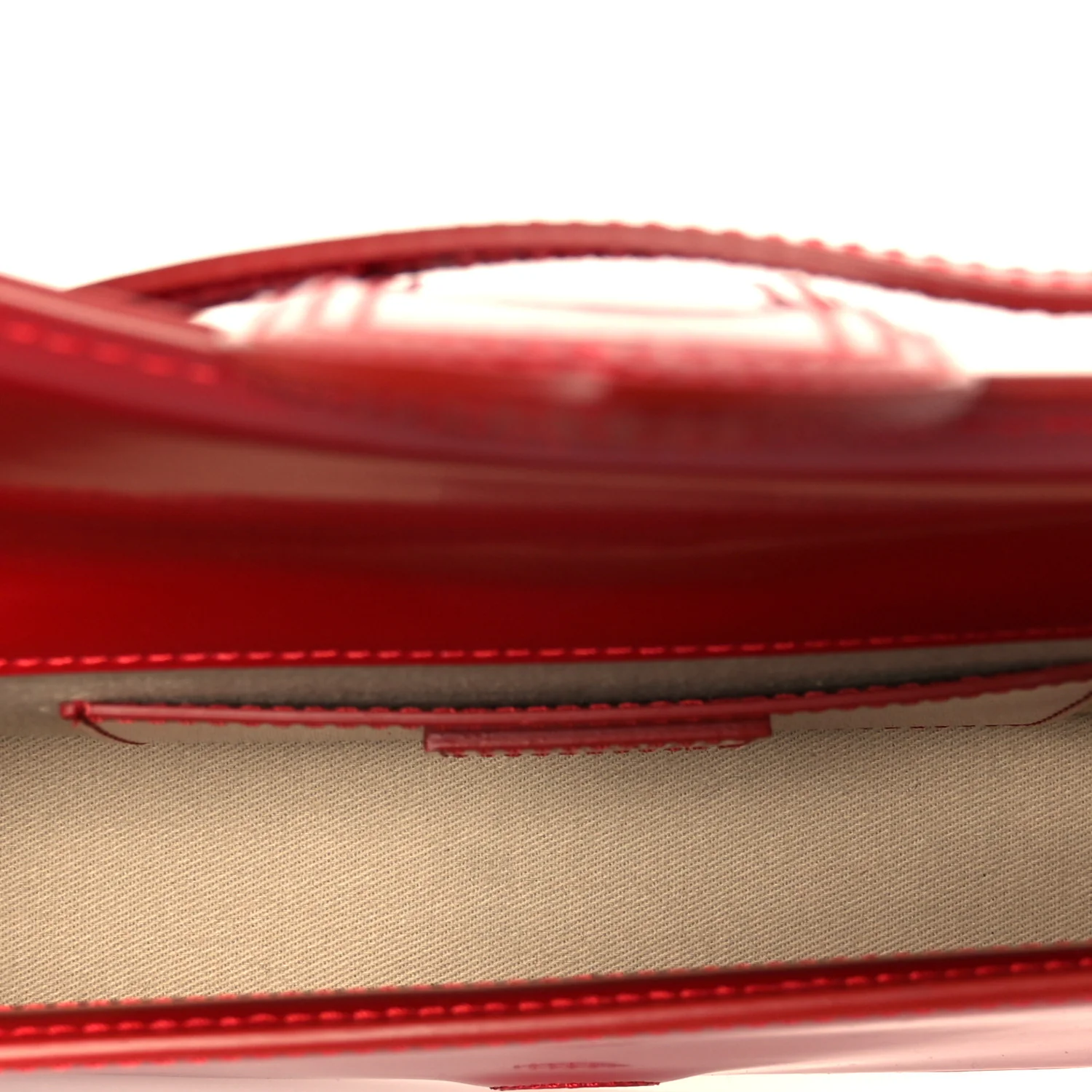 Glazed Calfskin Le Bambino Long Red - Image 5