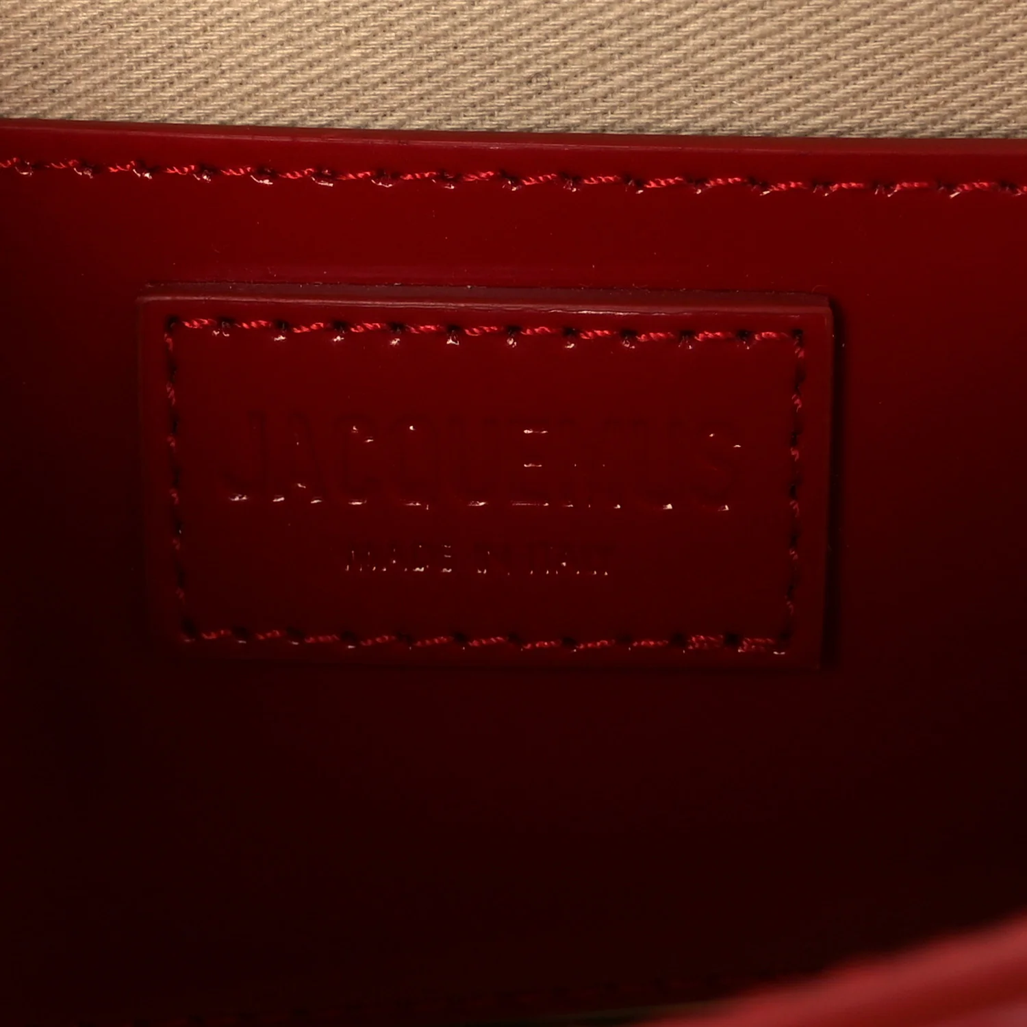 Glazed Calfskin Le Bambino Long Red - Image 6