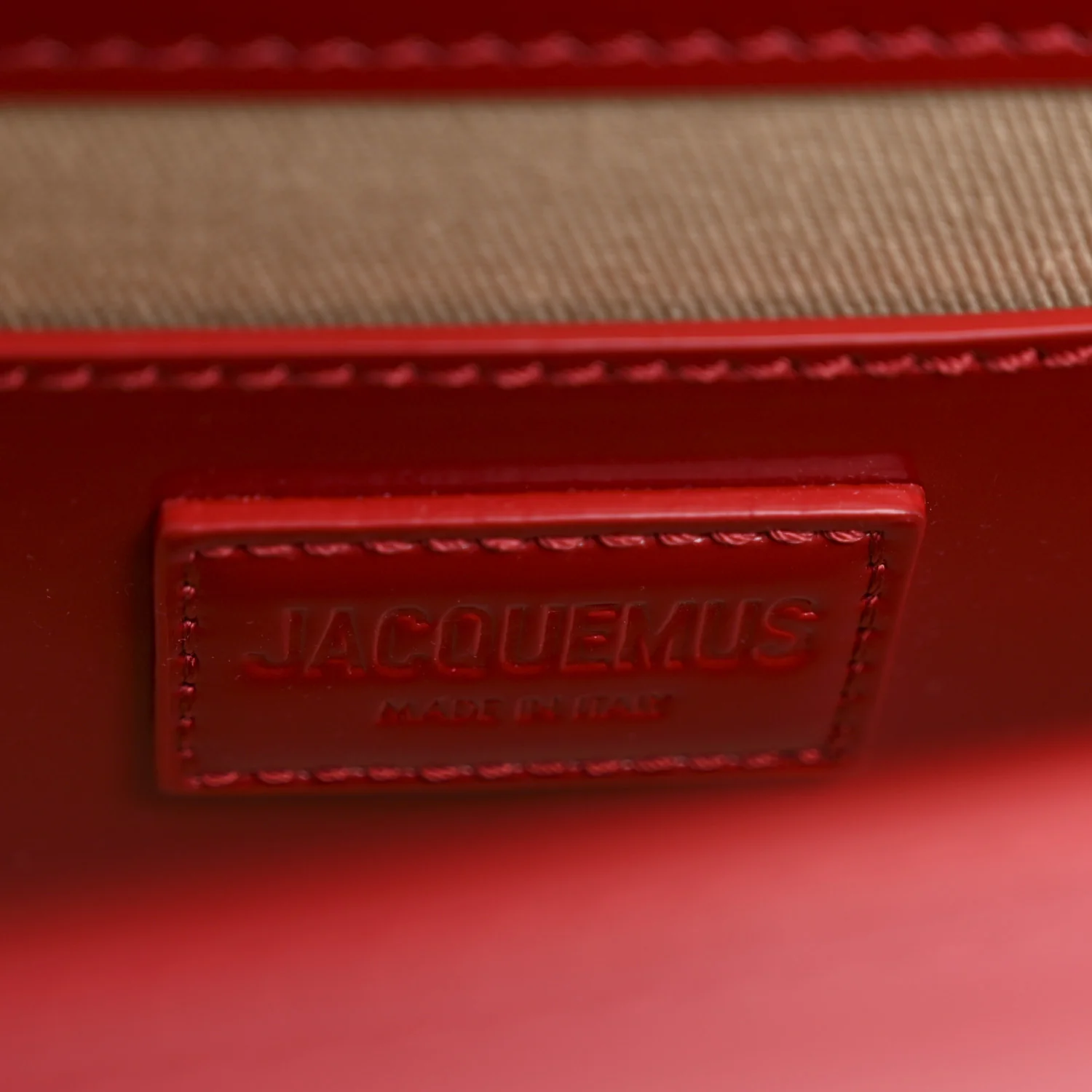 Glazed Calfskin Le Grand Bambino Red - Image 6