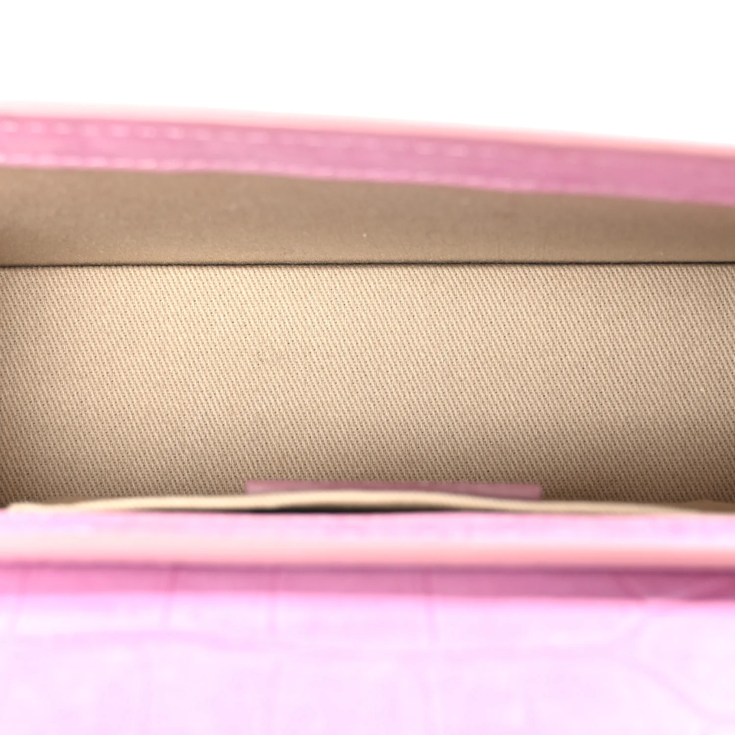 Nubuck Crocodile Embossed Le Chiquito Long Pink - Image 5