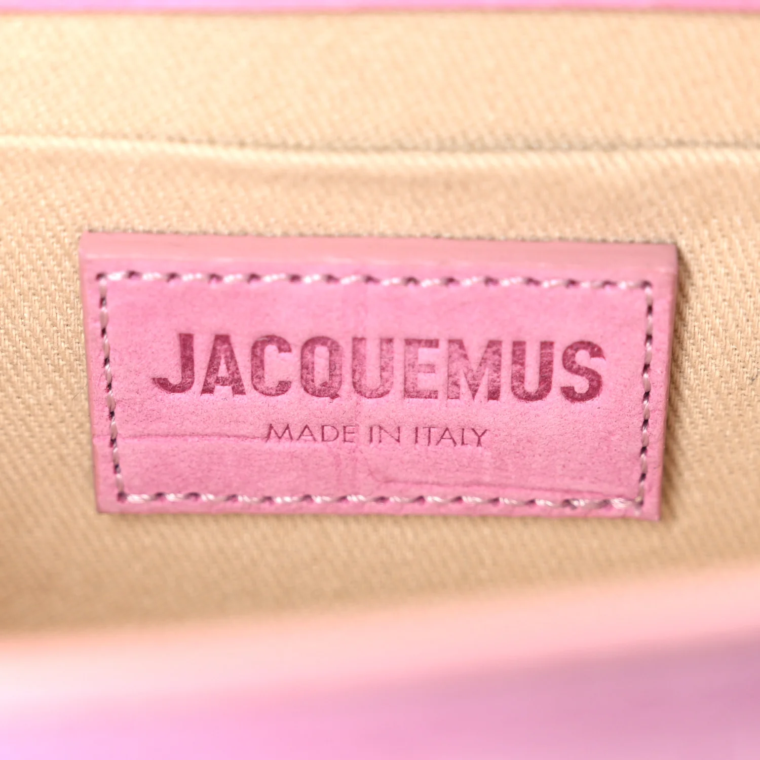 Nubuck Crocodile Embossed Le Chiquito Long Pink - Image 6