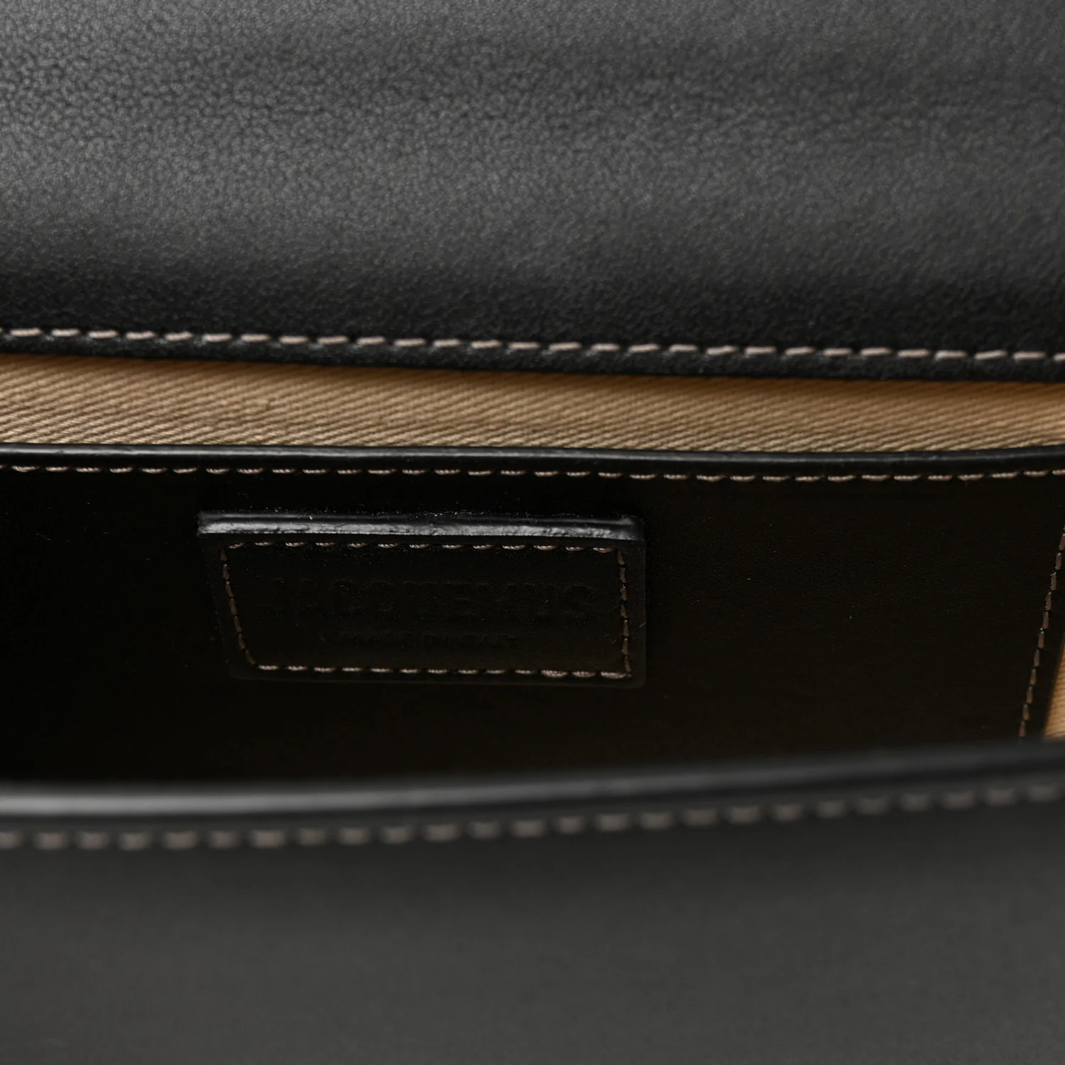 Smooth Calfskin Le Bambino Homme Black - Image 6