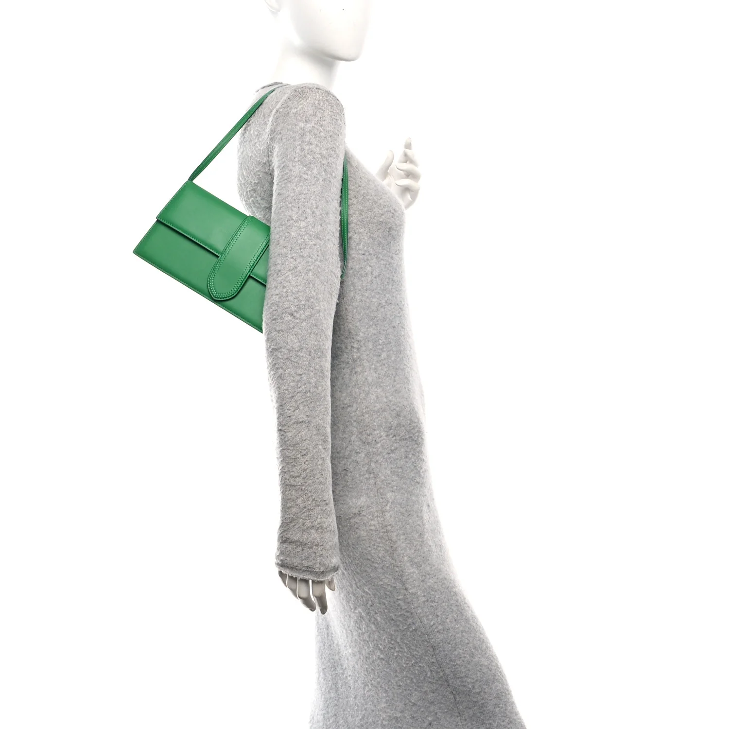Smooth Calfskin Le Bambino Long Green - Image 2