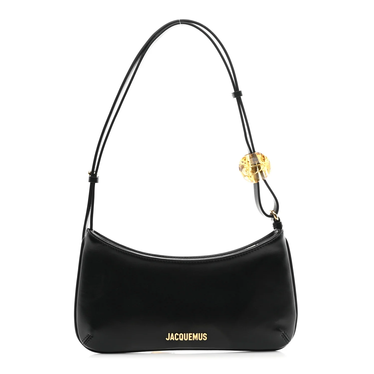 Smooth Calfskin Le Bisou Perle Black