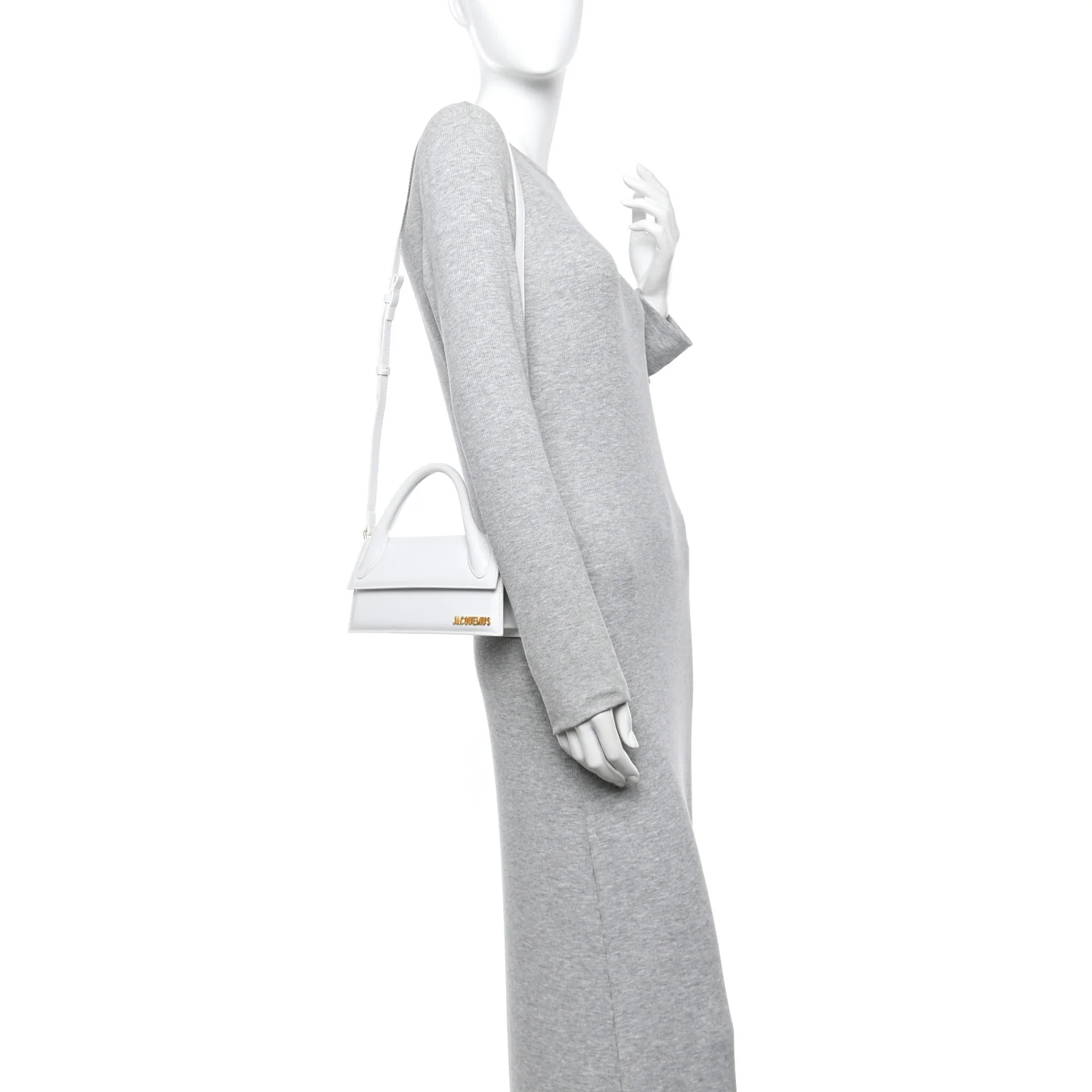 Smooth Calfskin Le Chiquito Long White - Image 2