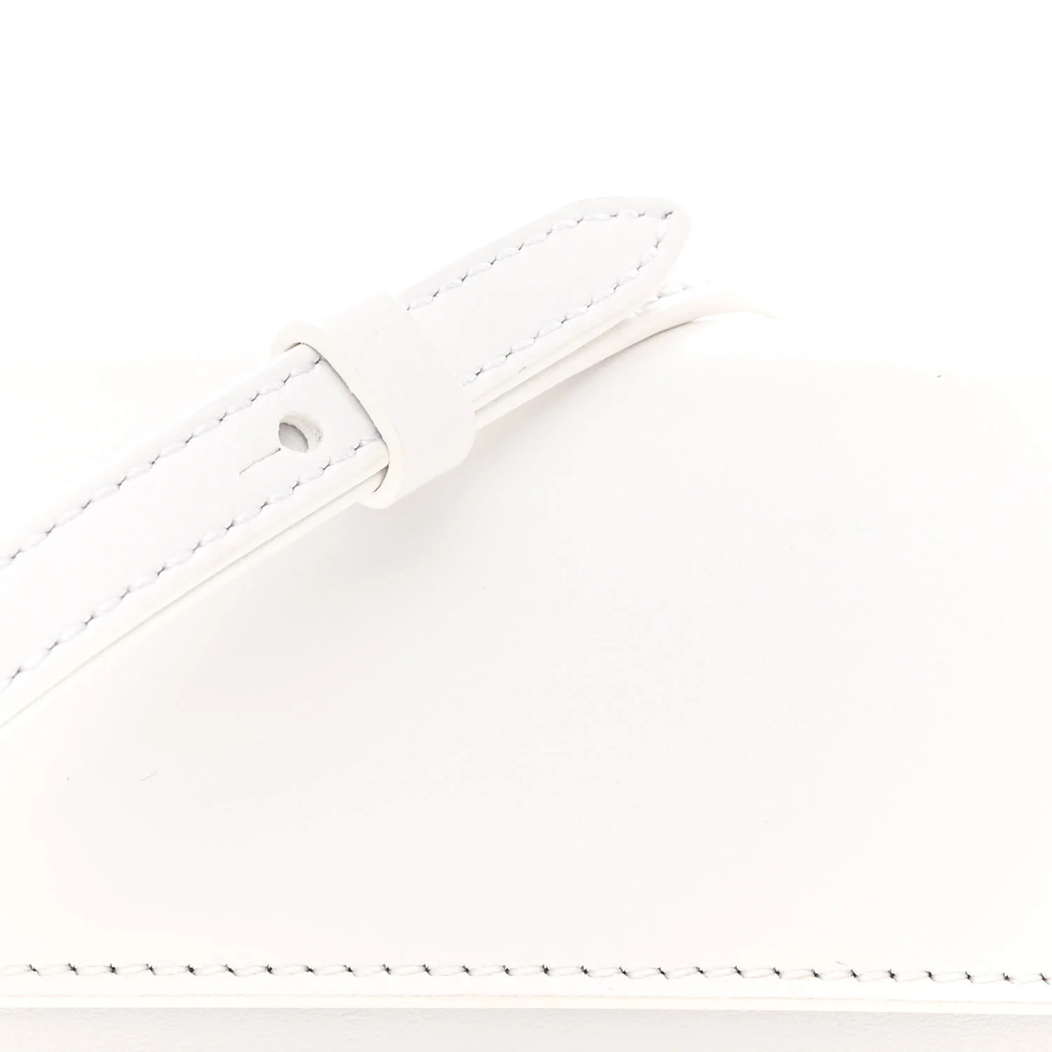 Smooth Calfskin Le Chiquito Long White - Image 7