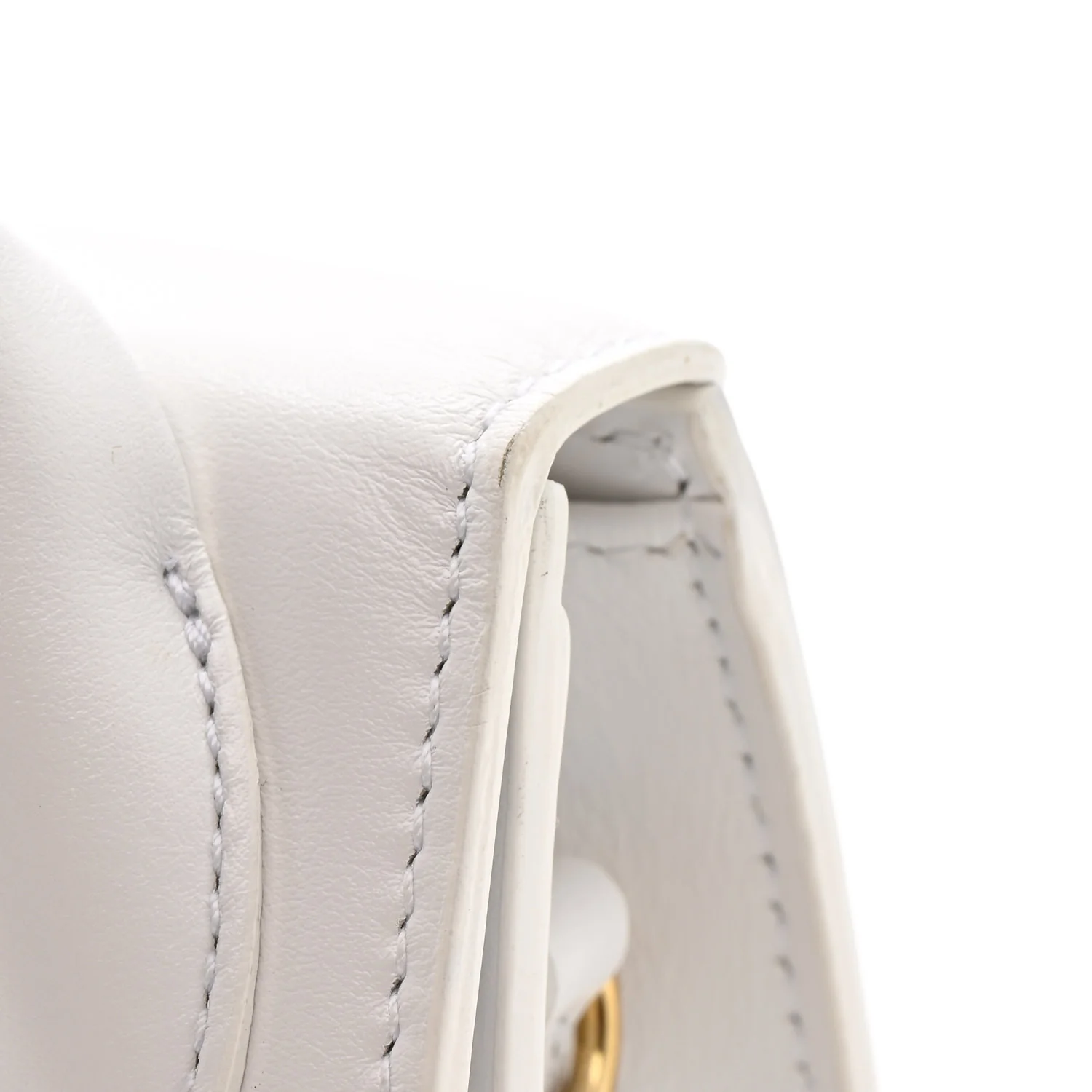 Smooth Calfskin Le Chiquito Long White - Image 12