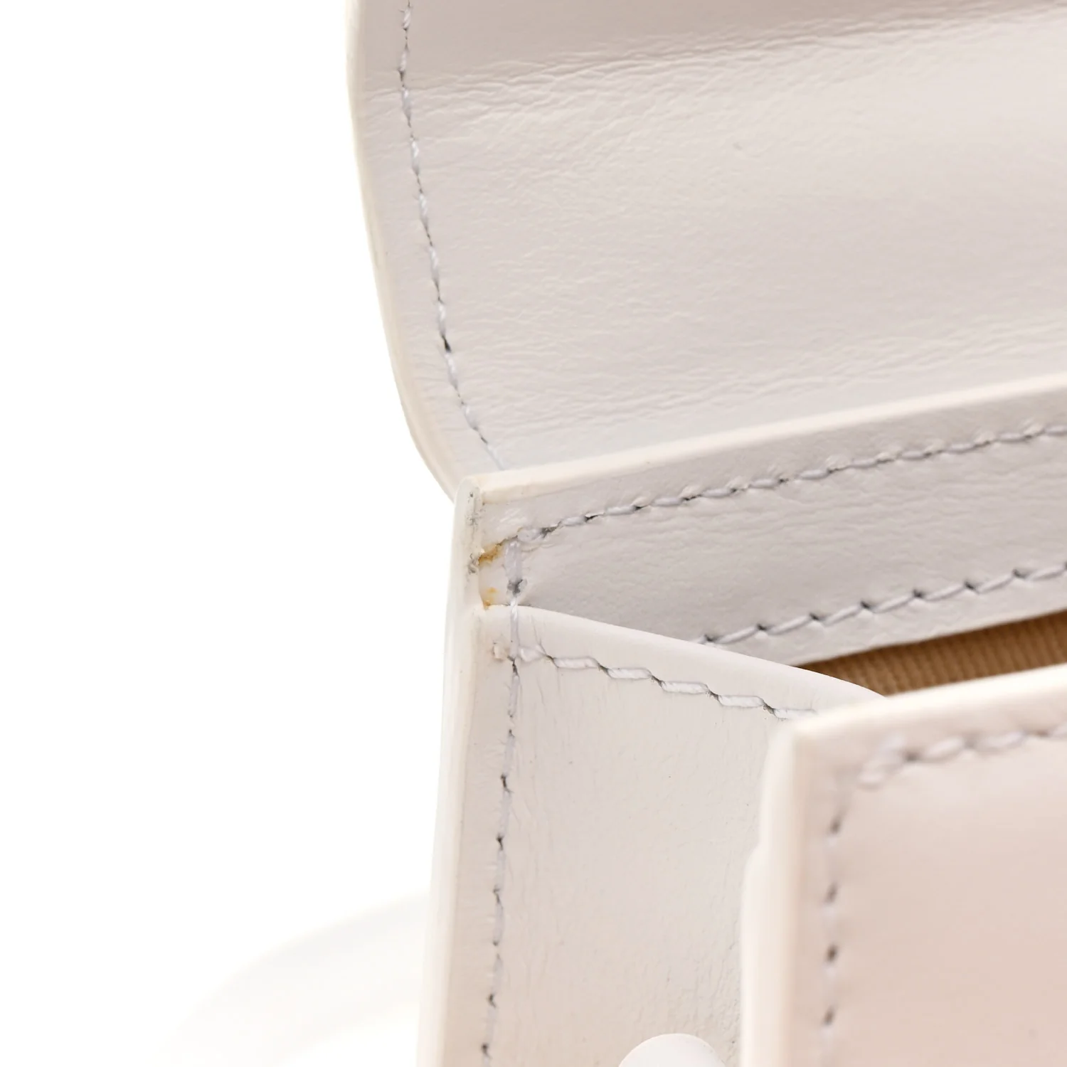 Smooth Calfskin Le Chiquito Long White - Image 16
