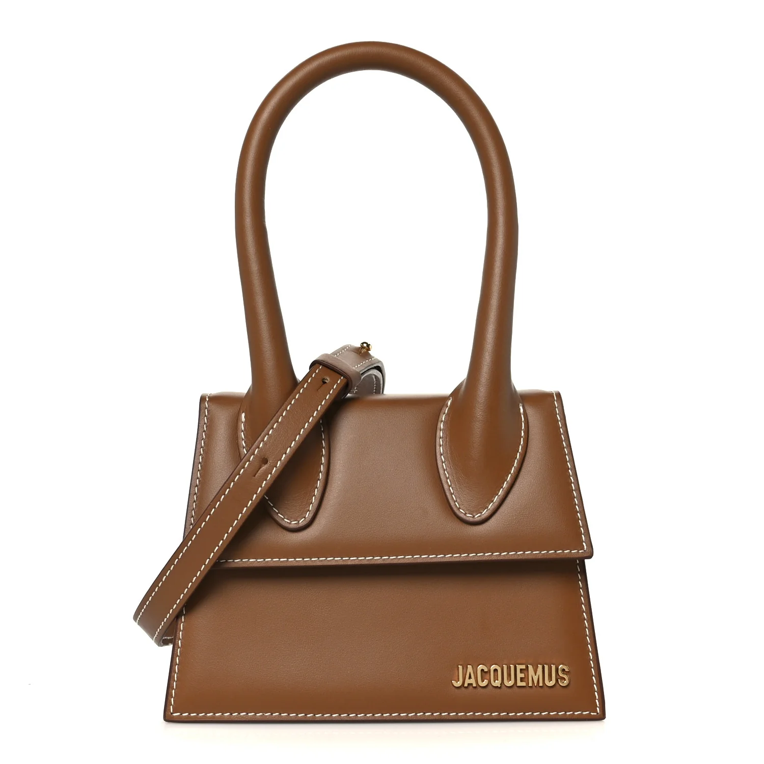 Smooth Calfskin Le Chiquito Moyen Light Brown