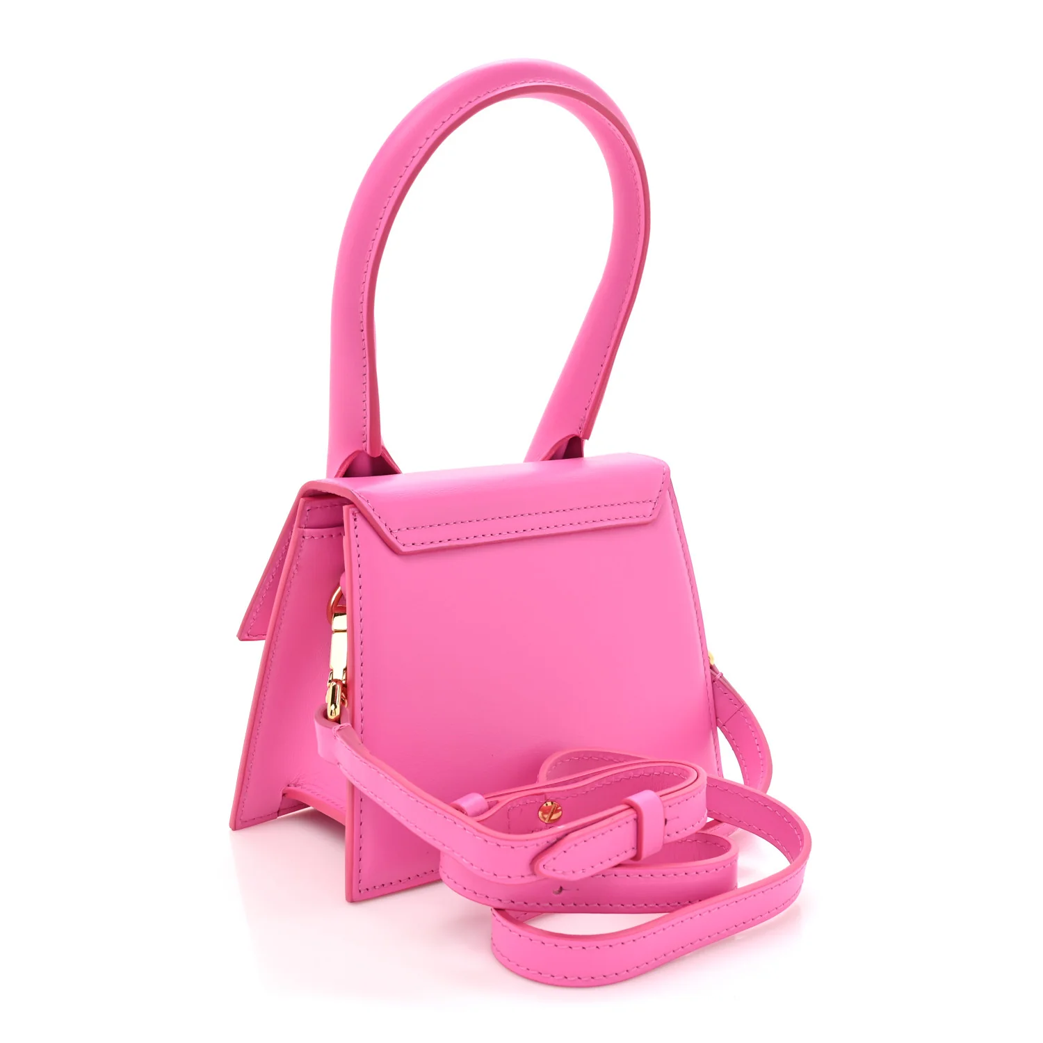 Smooth Calfskin Le Chiquito Moyen Neon Pink - Image 3