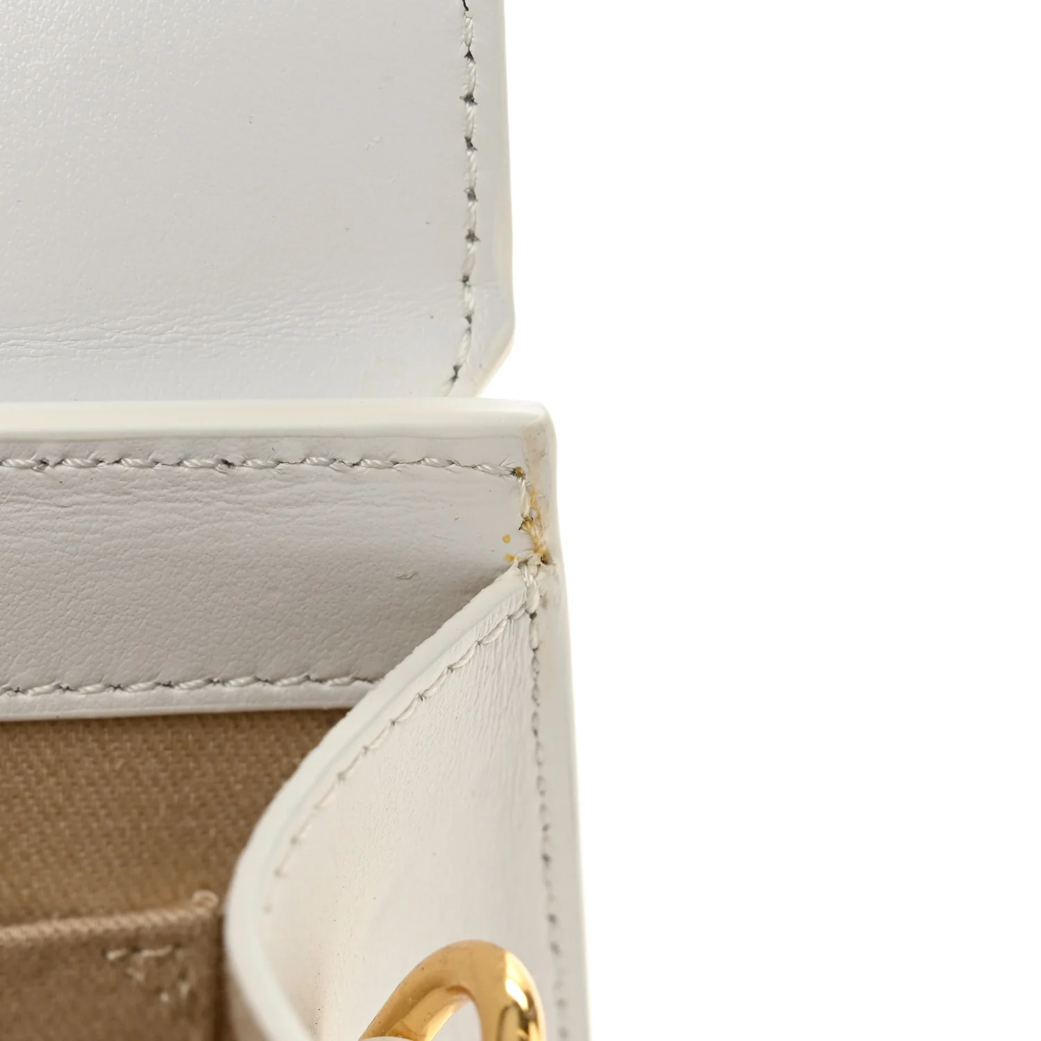 Smooth Calfskin Le Chiquito Noeud White - Image 10