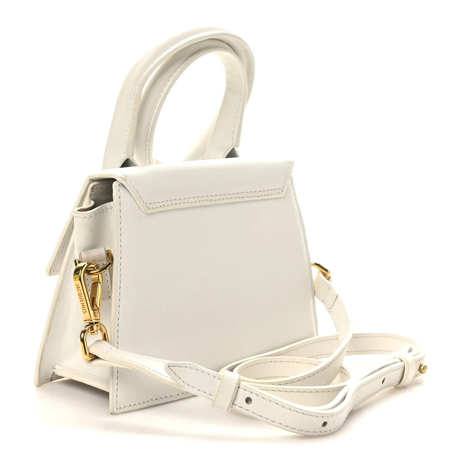Smooth Calfskin Le Chiquito Noeud White - Image 3
