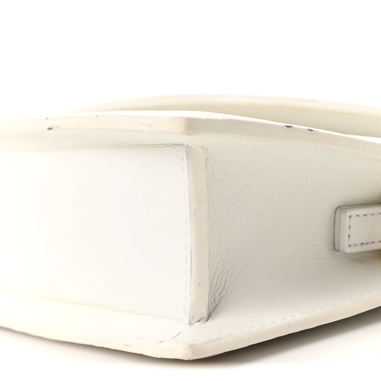 Smooth Calfskin Le Sac Rond White - Image 9