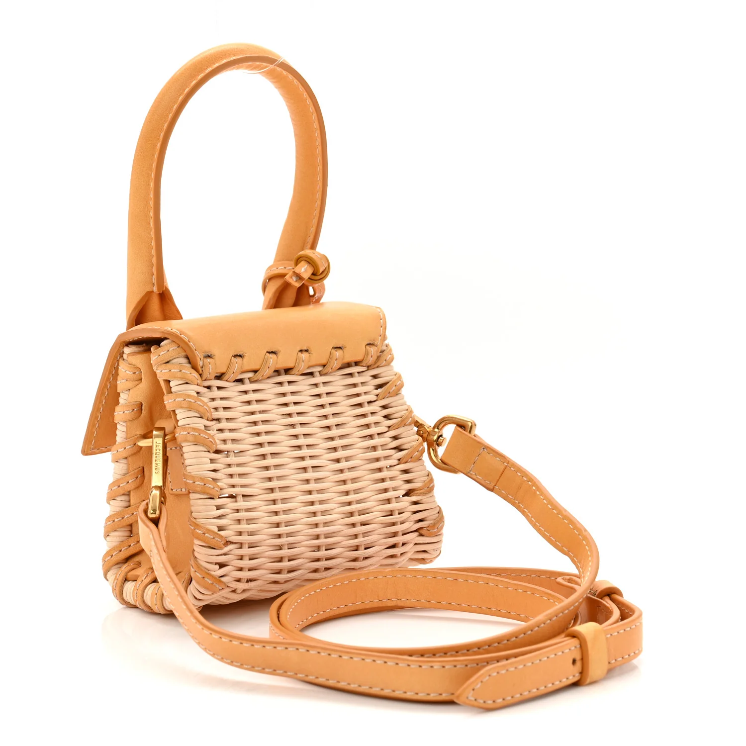 Smooth Calfskin Wicker Le Chiquito Yellow - Image 3