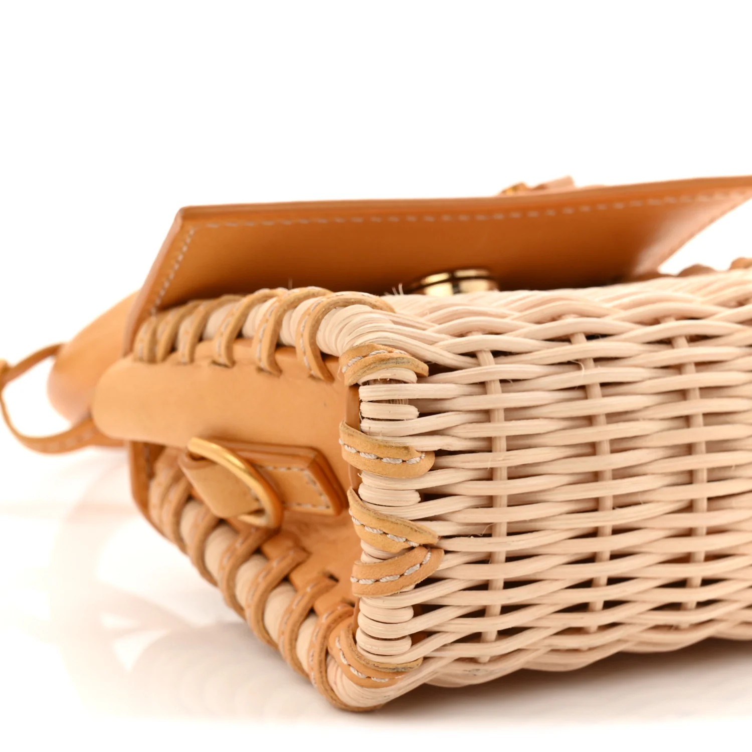 Smooth Calfskin Wicker Le Chiquito Yellow - Image 8