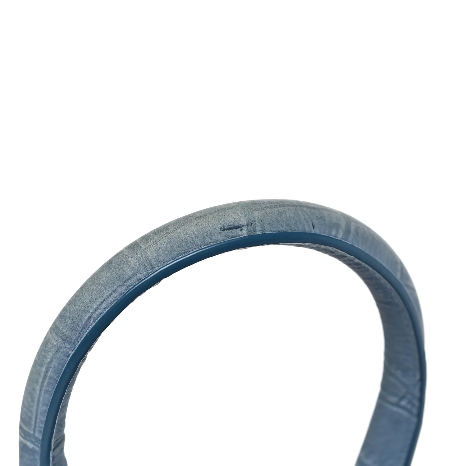 Suede Crocodile Embossed Le Chiquito Moyen Blue - Image 10