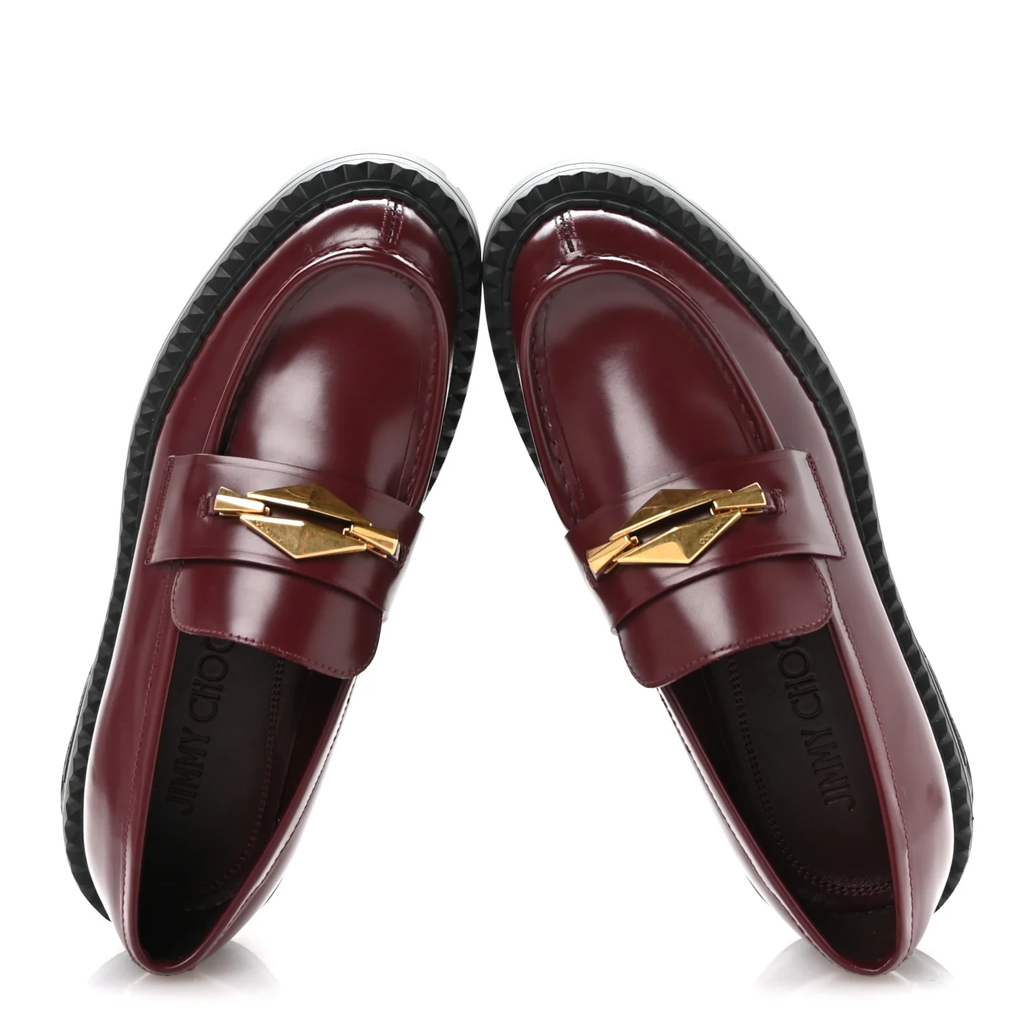 Box Calfskin Marlow Loafers 39 Burgundy - Image 2