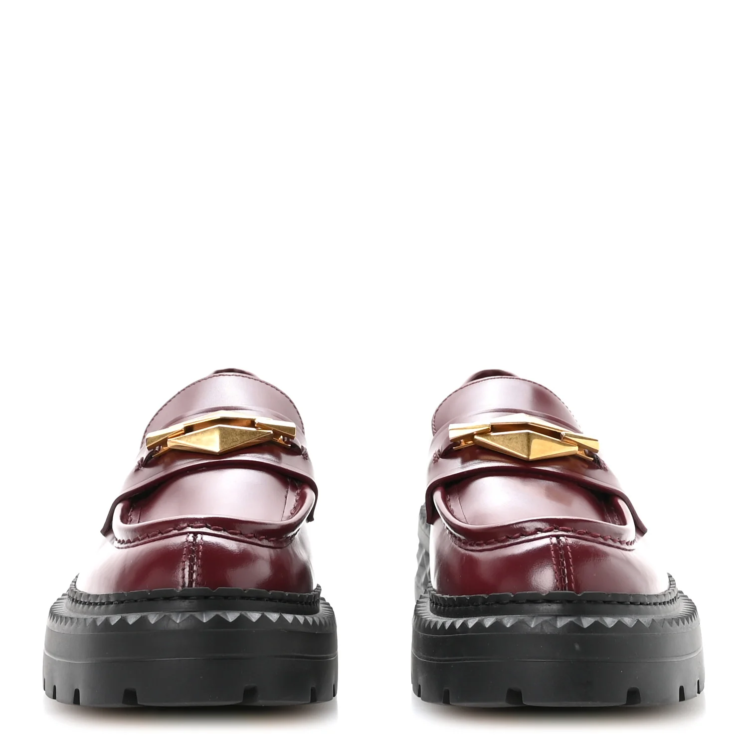 Box Calfskin Marlow Loafers 39 Burgundy - Image 3