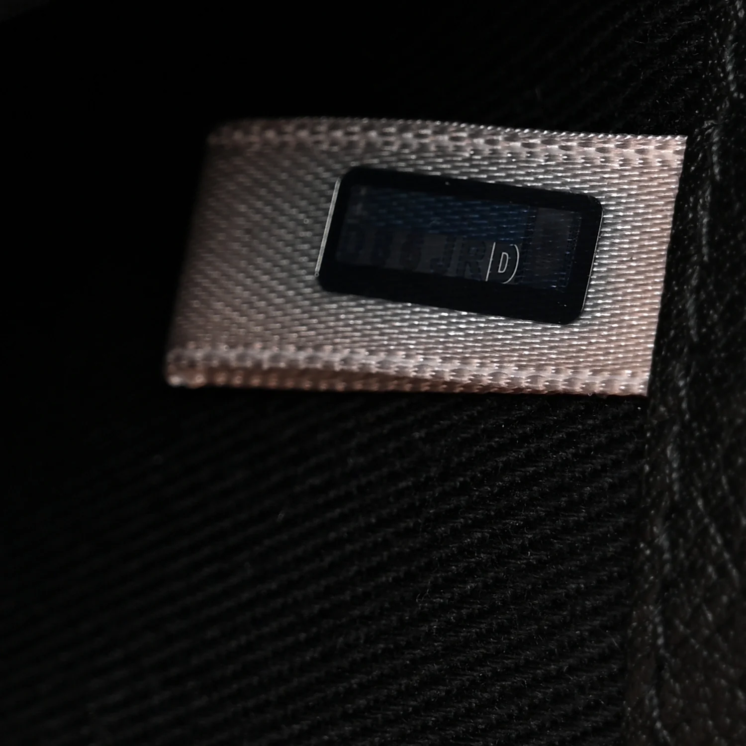 Calfskin Crystal Cheri Compact Wallet Black - Image 7