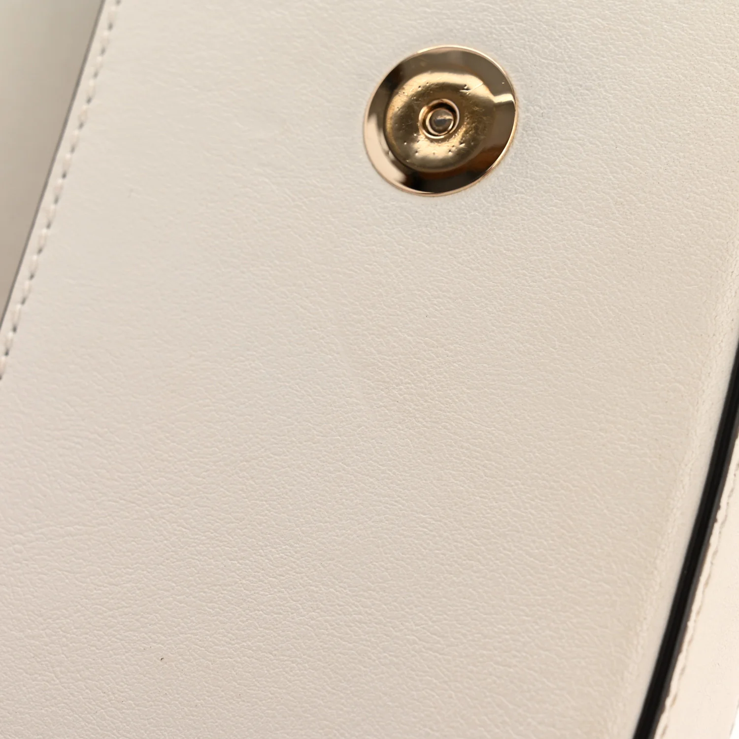 Calfskin Mini Avenue Shoulder Bag White - Image 12