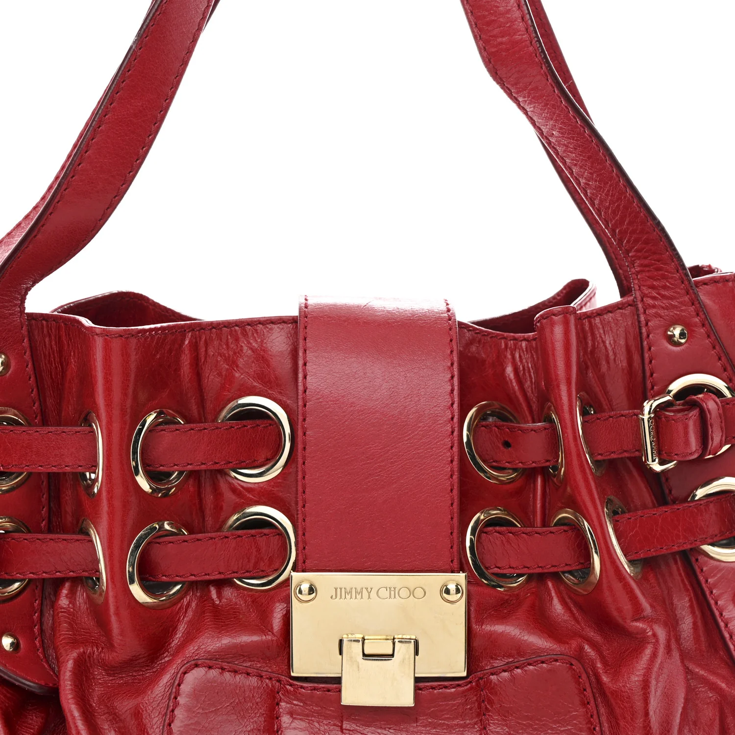 Calfskin Ramona Tote Red - Image 7