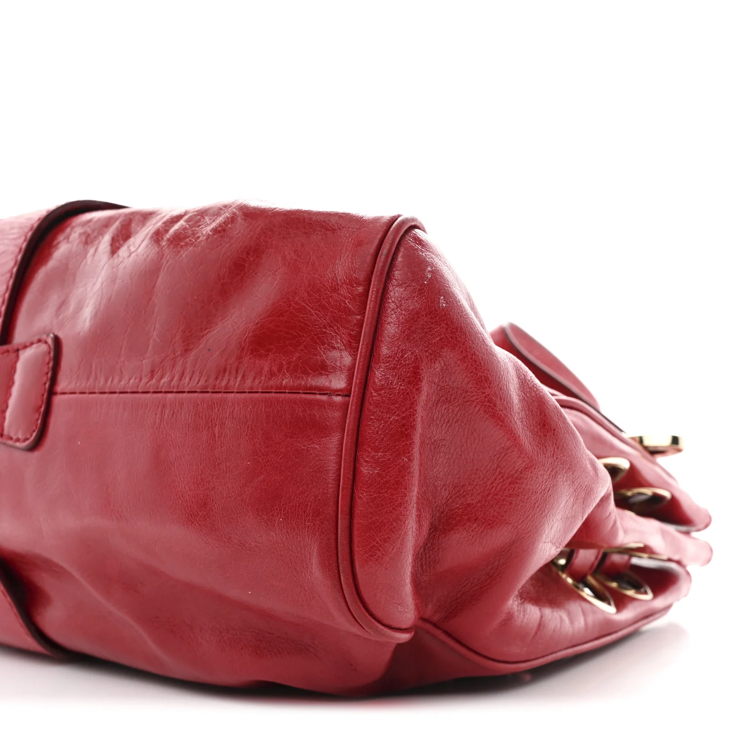 Calfskin Ramona Tote Red - Image 9