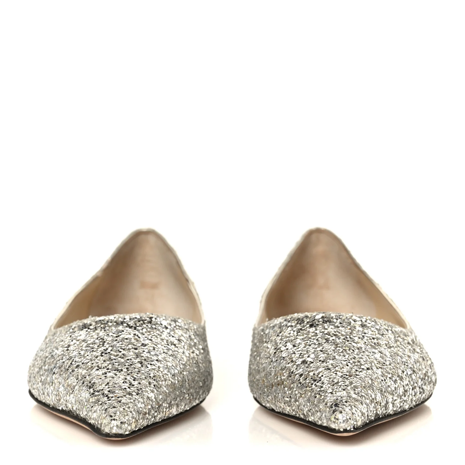 Galaxy Glitter Mesh Love Flats 36 Silver Sparks - Image 3