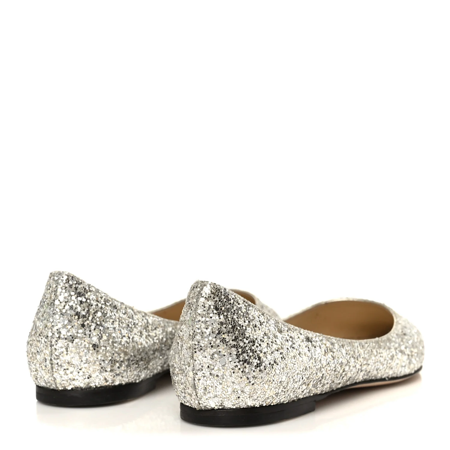 Galaxy Glitter Mesh Love Flats 36 Silver Sparks - Image 5