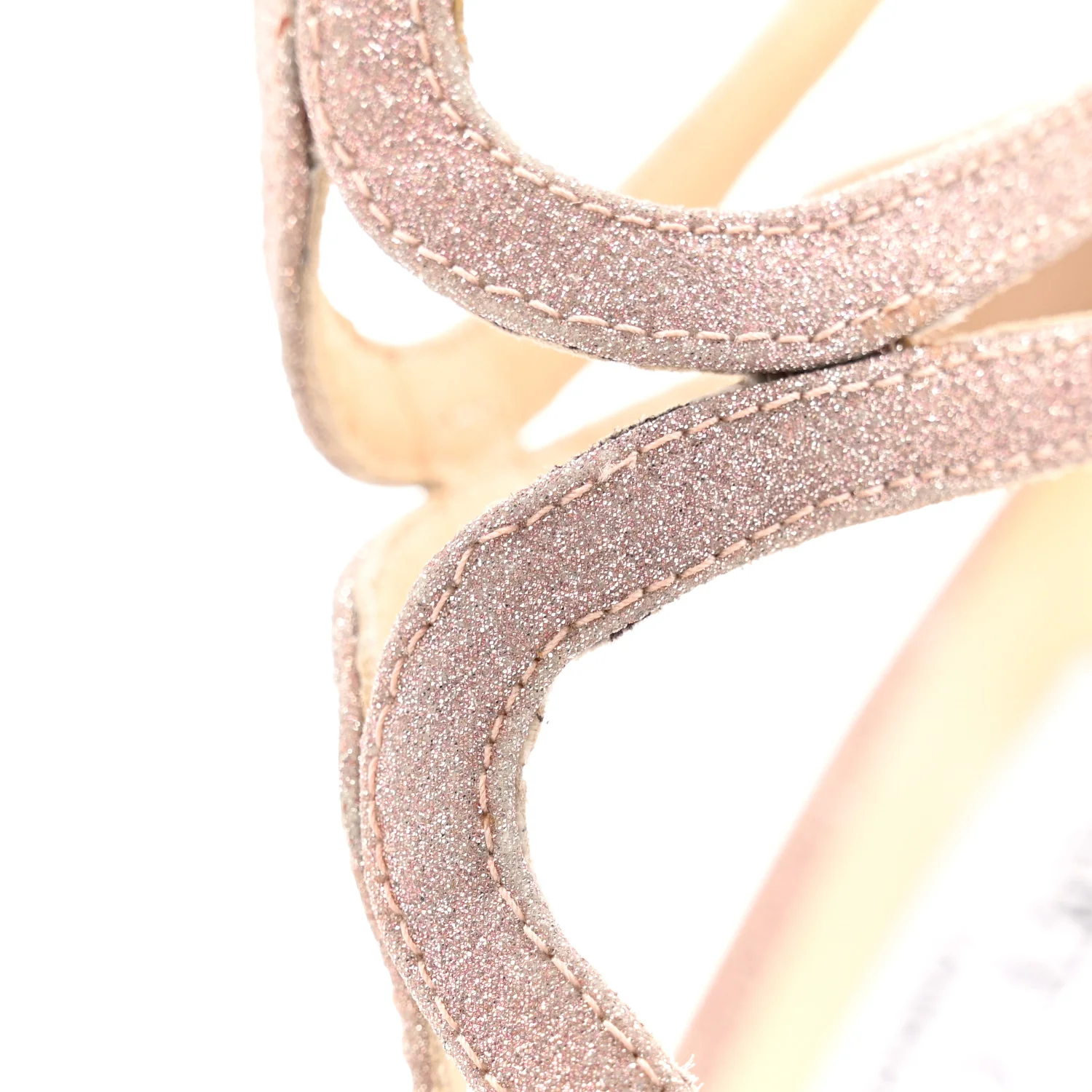 Glitter Lang Sandals 37.5 Ballet Pink - Image 20