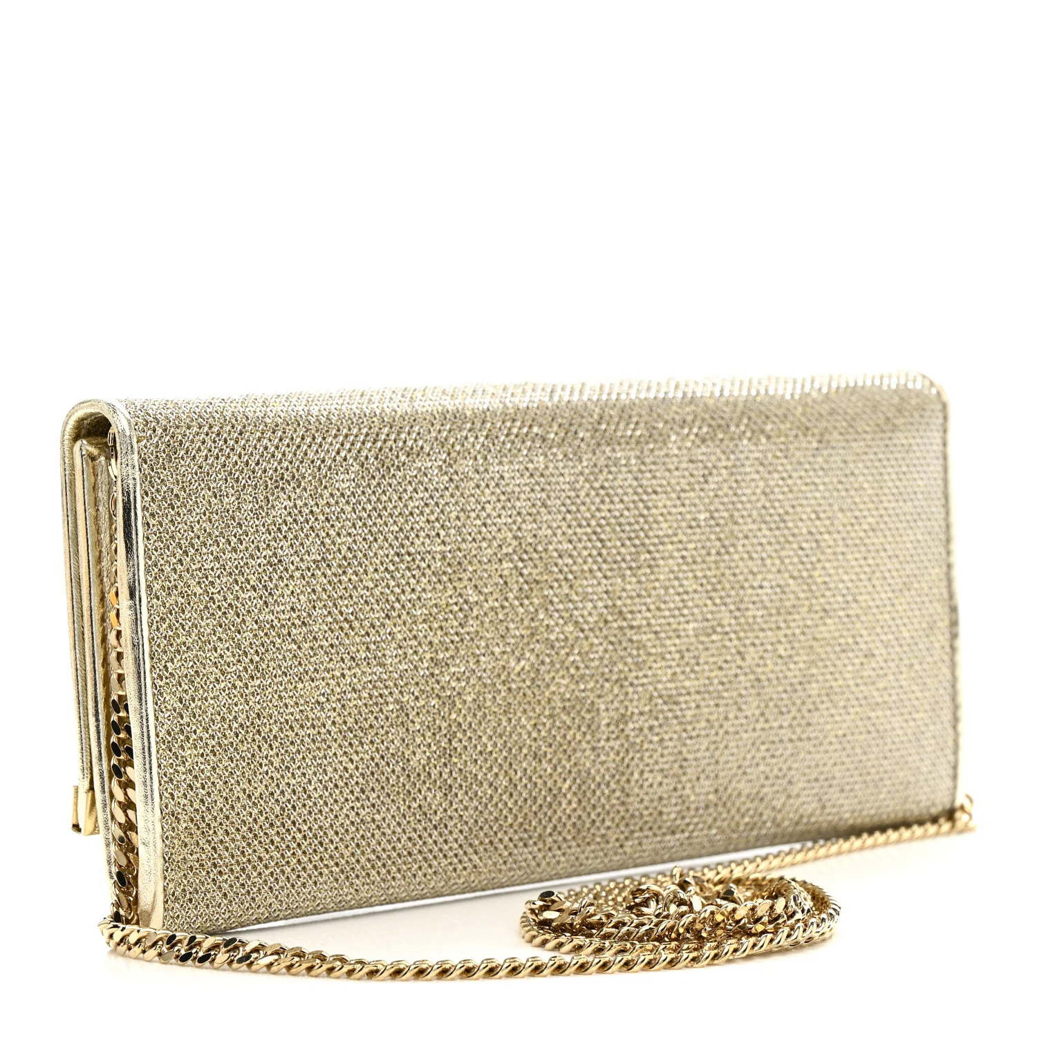 Glitter Milla Wallet on Chain Gold - Image 3