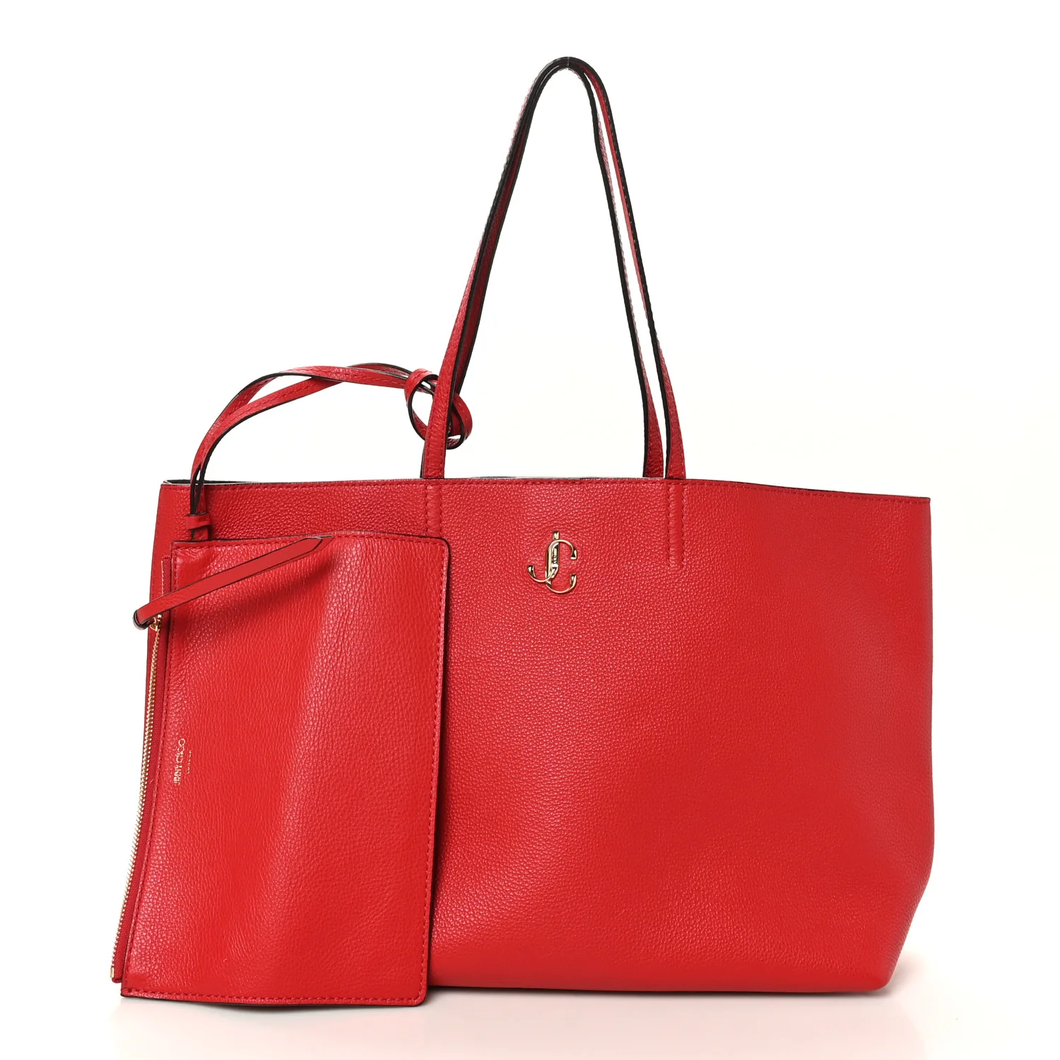 Grainy Calfskin Nine2Five East West Tote Red - Image 3