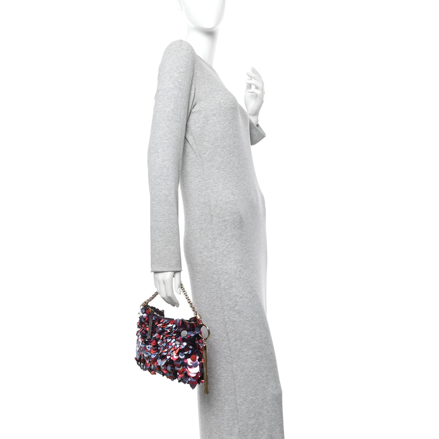 Maxi Sequin Embroidery Callie Bag Raspberry Mix - Image 2