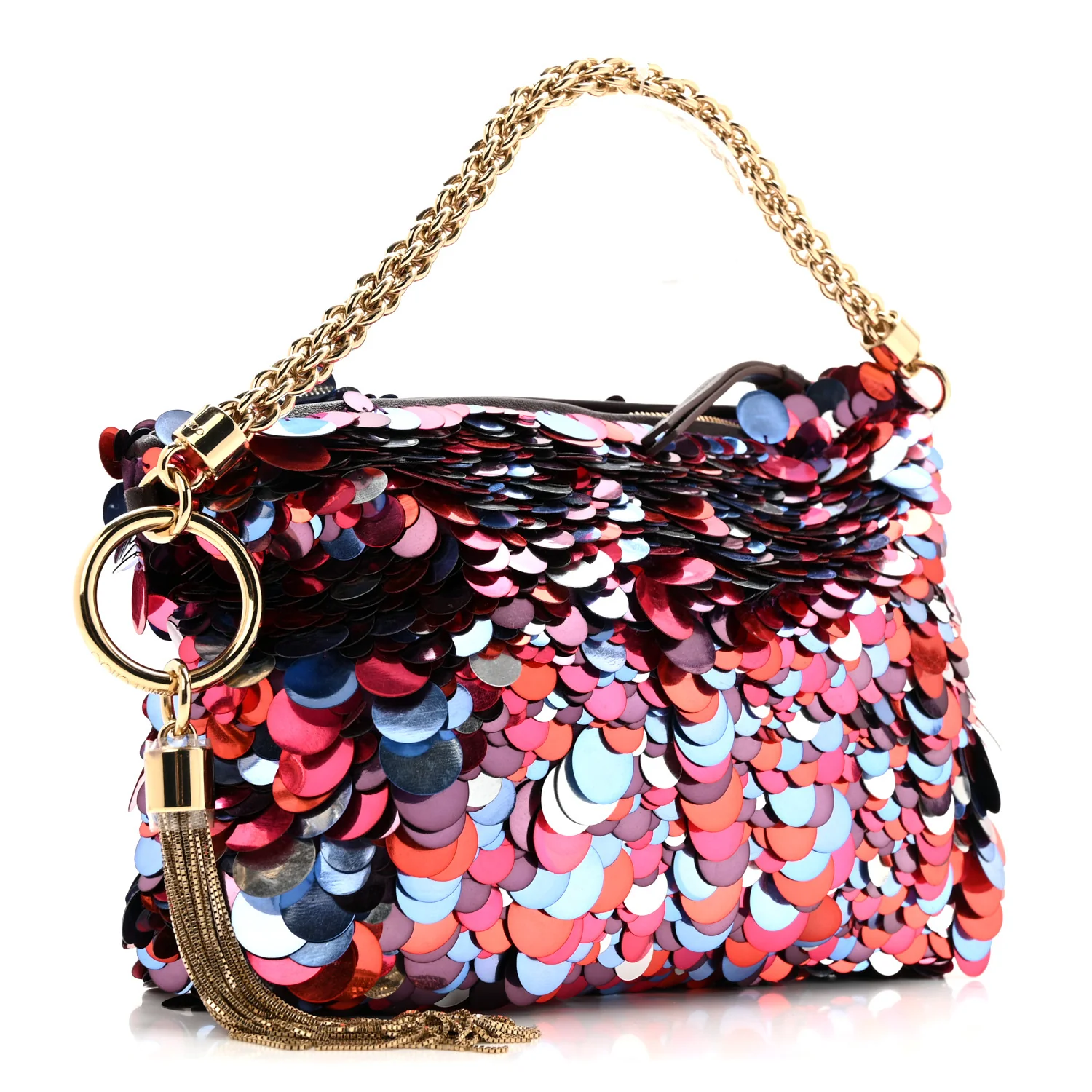 Maxi Sequin Embroidery Callie Bag Raspberry Mix - Image 3
