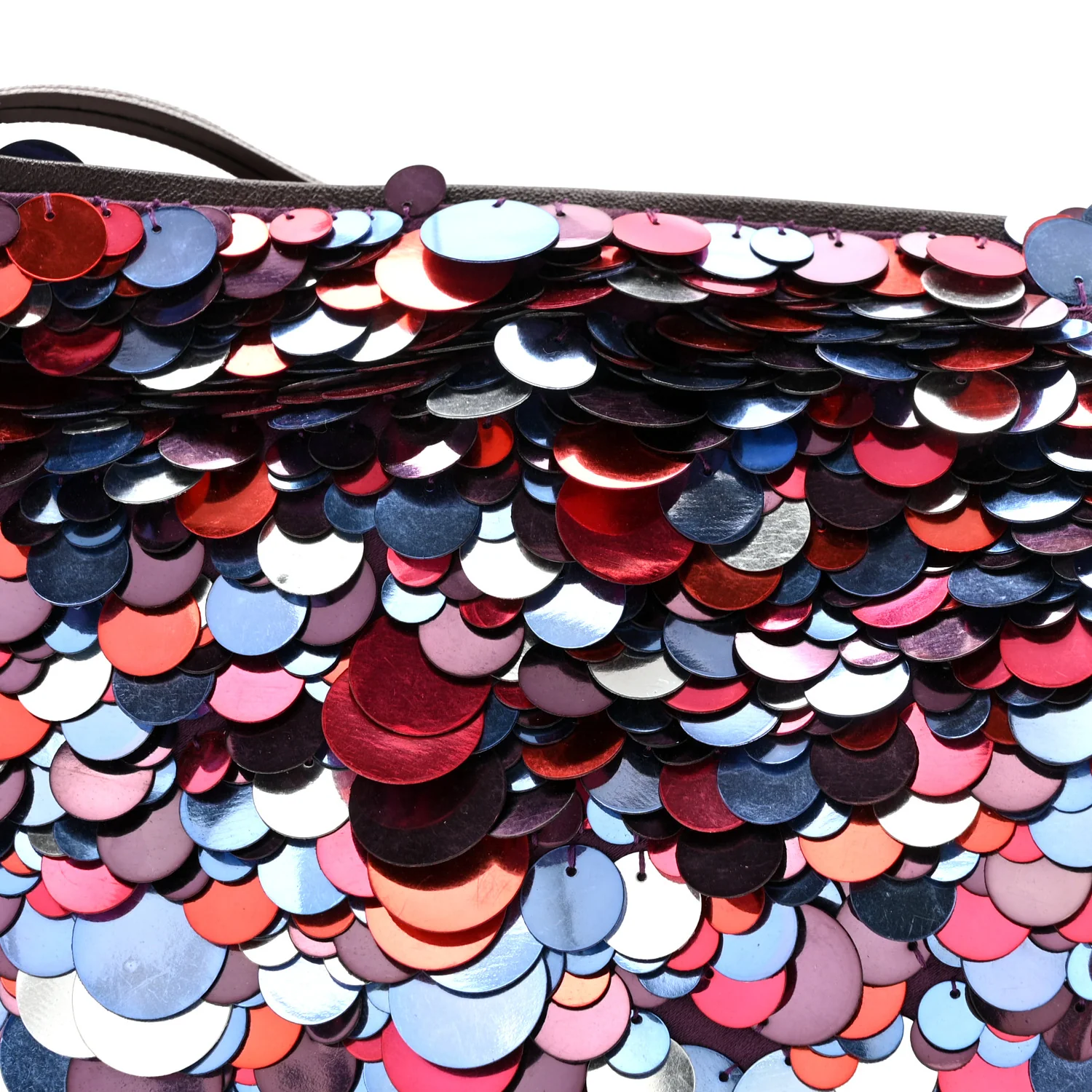 Maxi Sequin Embroidery Callie Bag Raspberry Mix - Image 9