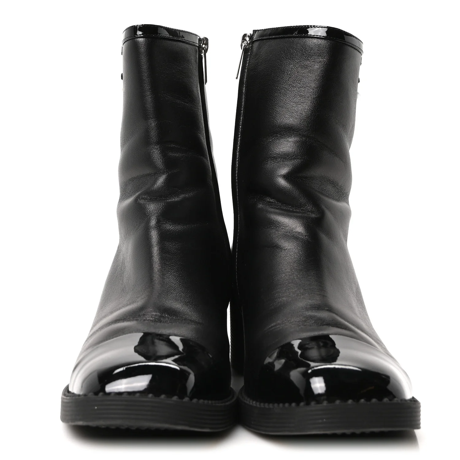 Nappa Patent Pearl Adry 60mm Ankle Boots 39.5 Black - Image 3
