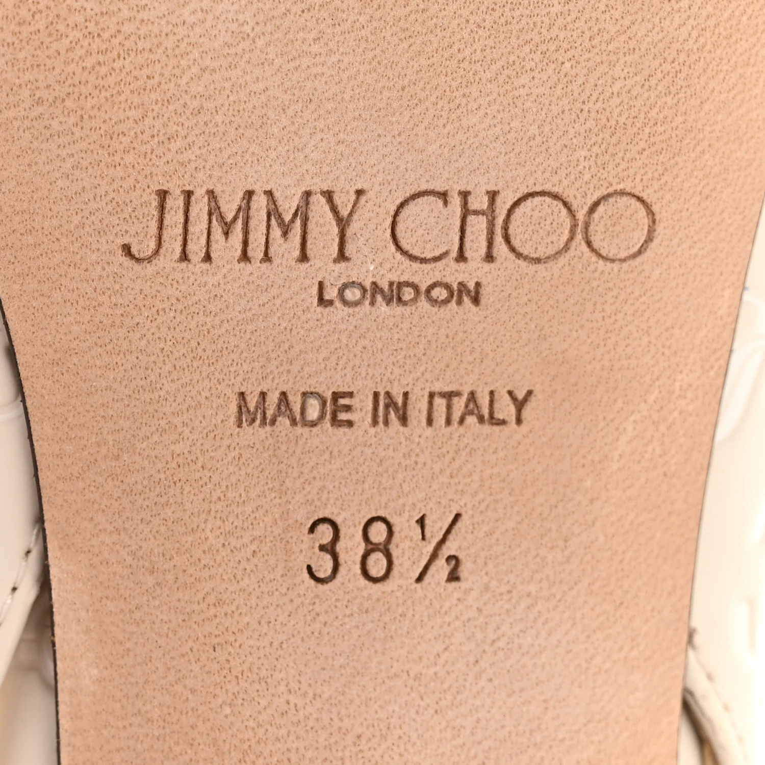 Patent Logo Embossed Liya 65 Pumps 38.5 Nude - Image 7