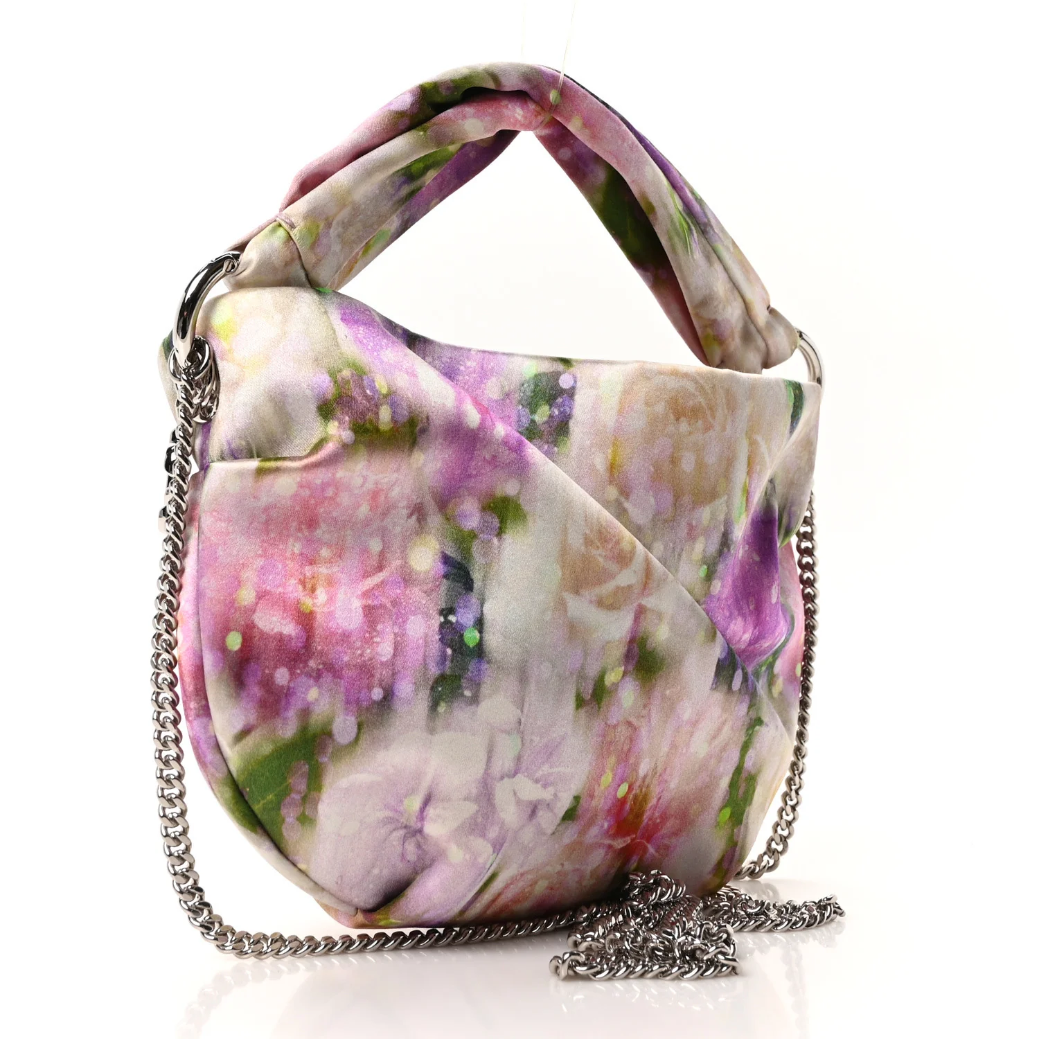 Satin Floral Bonny Shoulder Bag Multicolor - Image 3