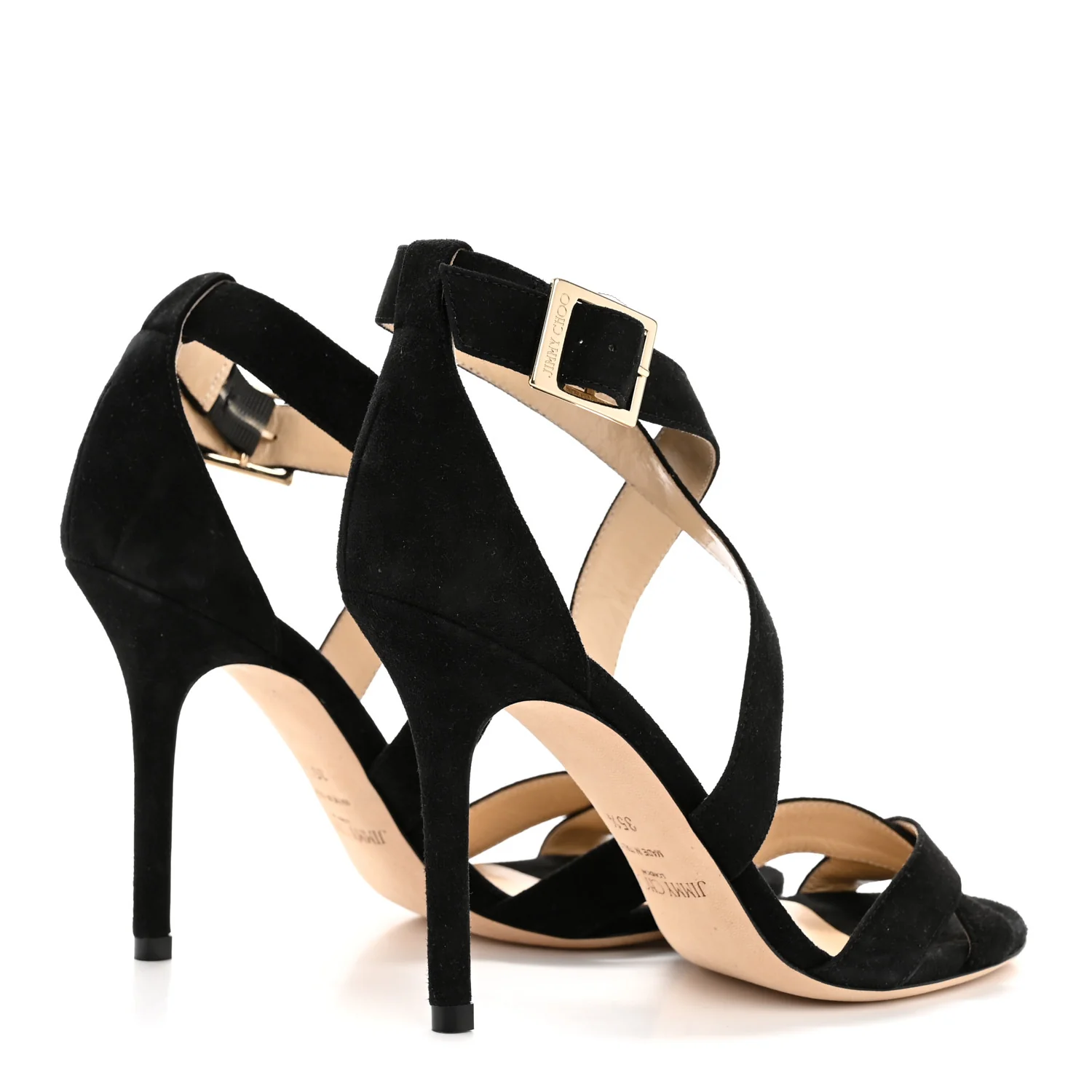 Suede Lottie Sandals 35.5 Black - Image 5
