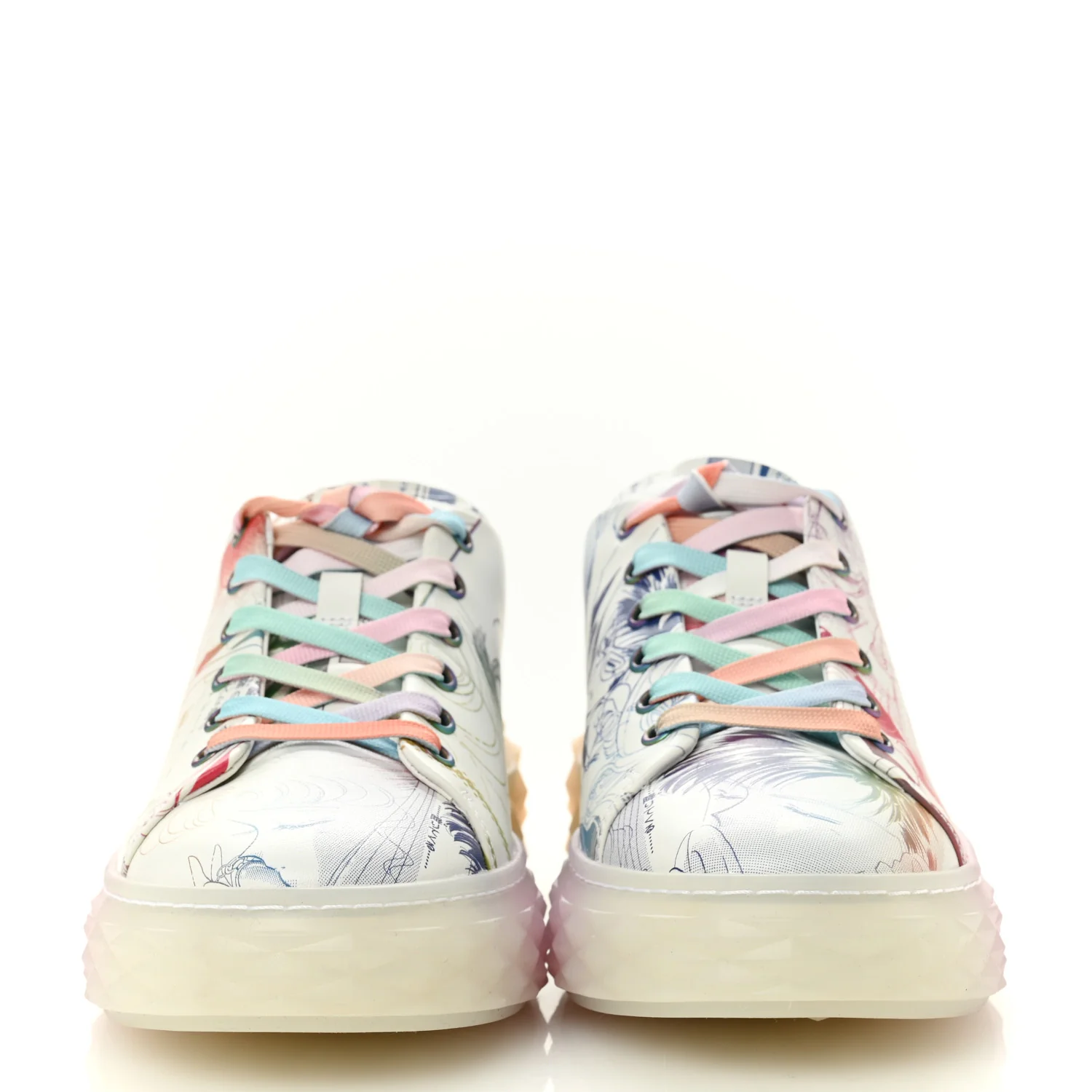 x SAILOR MOON Nappa Womens Diamond Light Maxi Sneakers 39 Multicolor White - Image 3