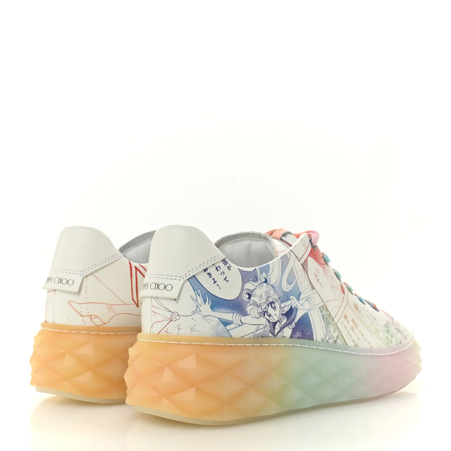 x SAILOR MOON Nappa Womens Diamond Light Maxi Sneakers 39 Multicolor White - Image 5