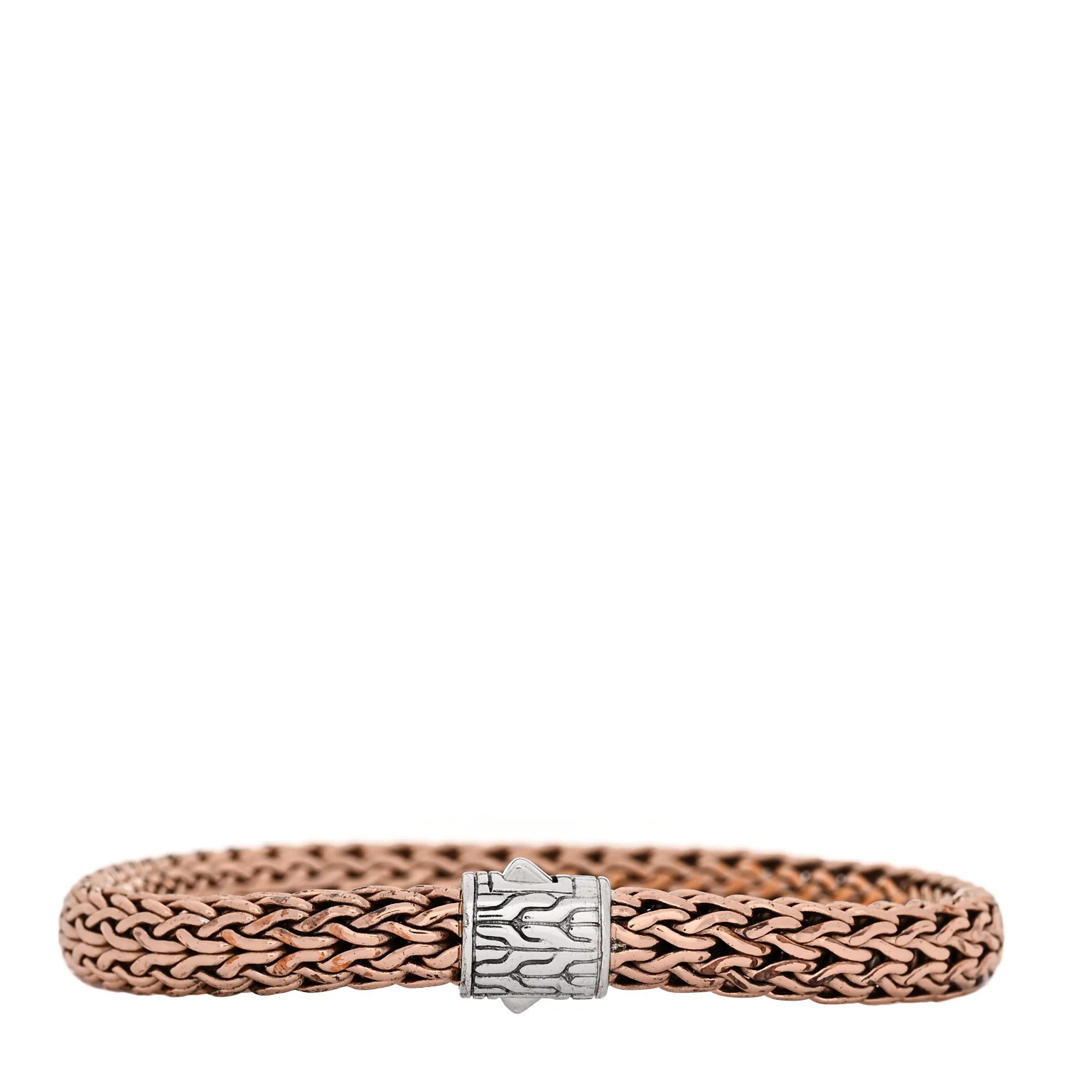 Sterling Silver Bronze 7.5mm Classic Chain Bracelet