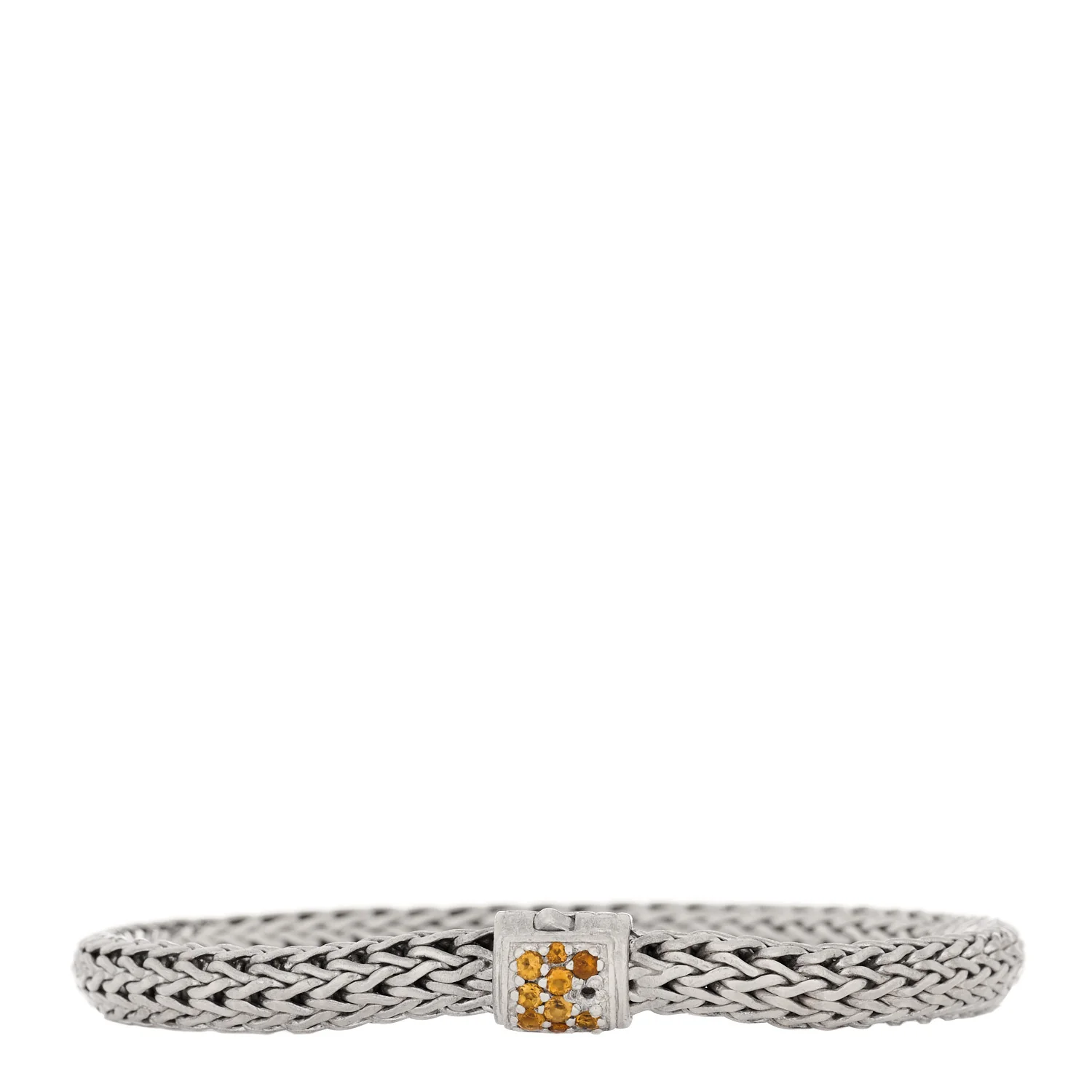 Sterling Silver Citrine Classic Chain Bracelet - Image 2