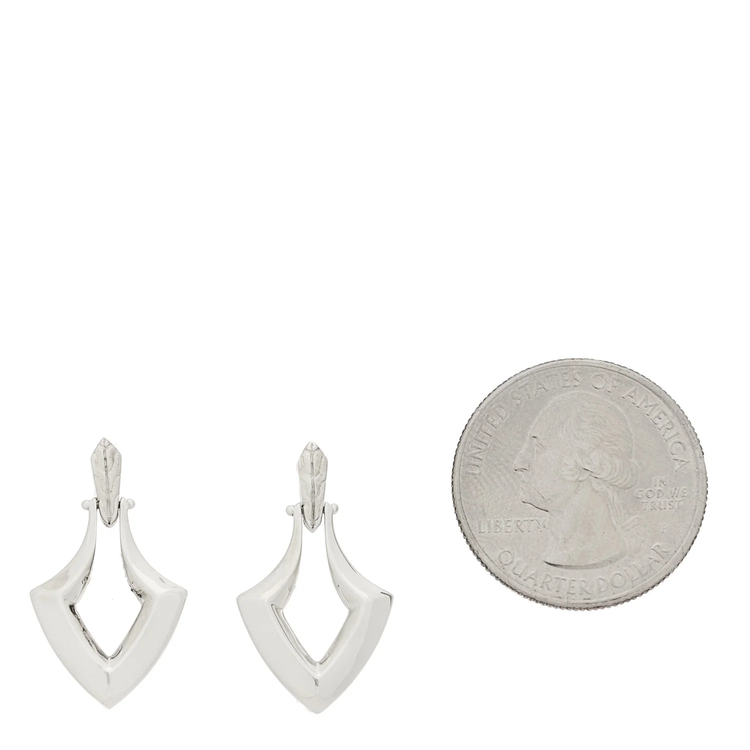 Sterling Silver Mamuli Drop Earrings - Image 2